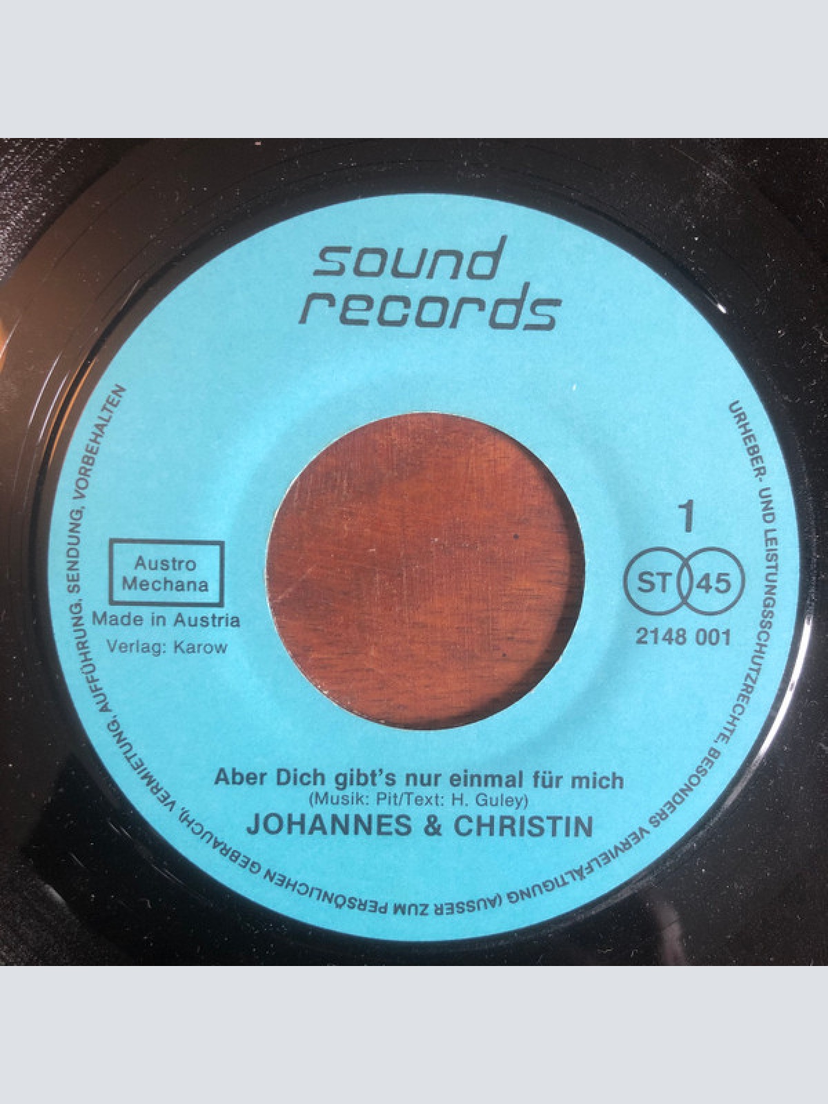 Vinyl / Johannes & Christin And The Roots (9) - Aber Dich Gibt's Nur Einmal Für Mich