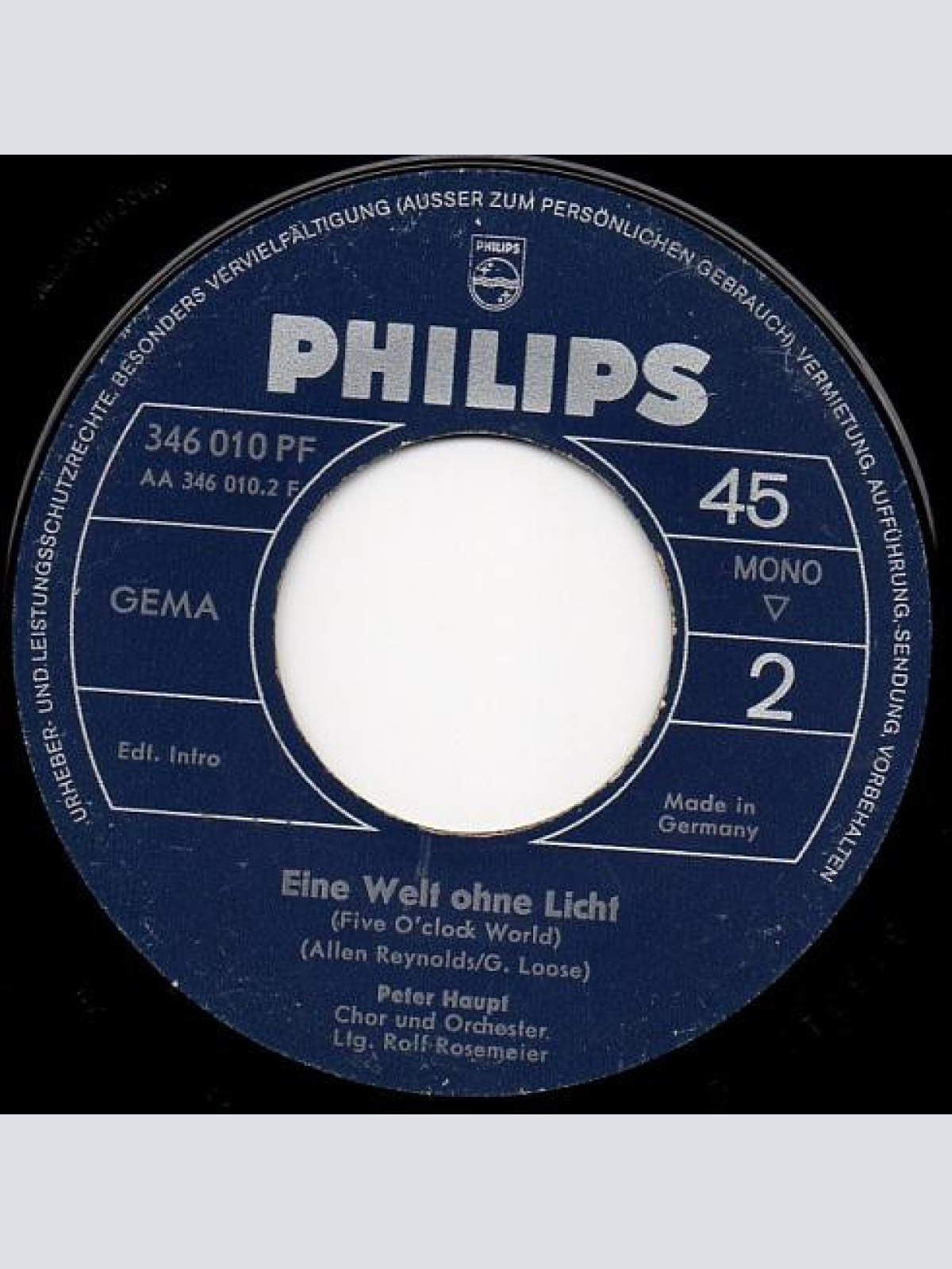 Vinyl / Peter Haupt - Monday, Monday, Was Bringst Du Mir?