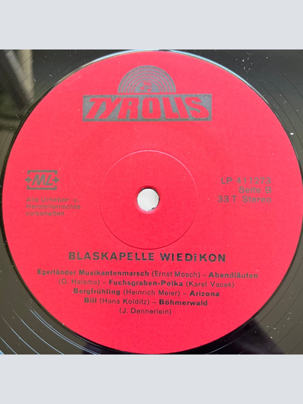 Vinyl / Blaskapelle Wiedikon - Blaskapelle Wiedikon