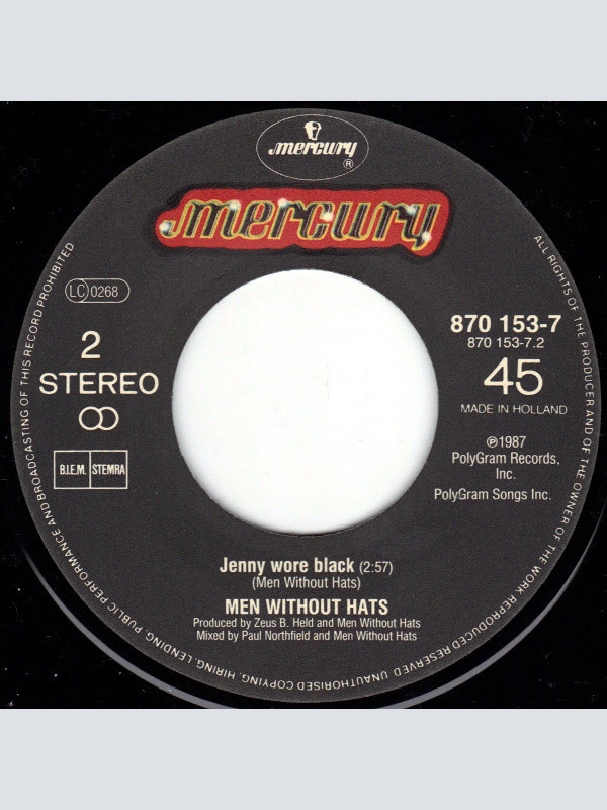 Vinyl / Men Without Hats - Moonbeam