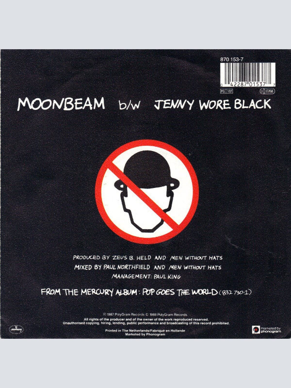 Vinyl / Men Without Hats - Moonbeam
