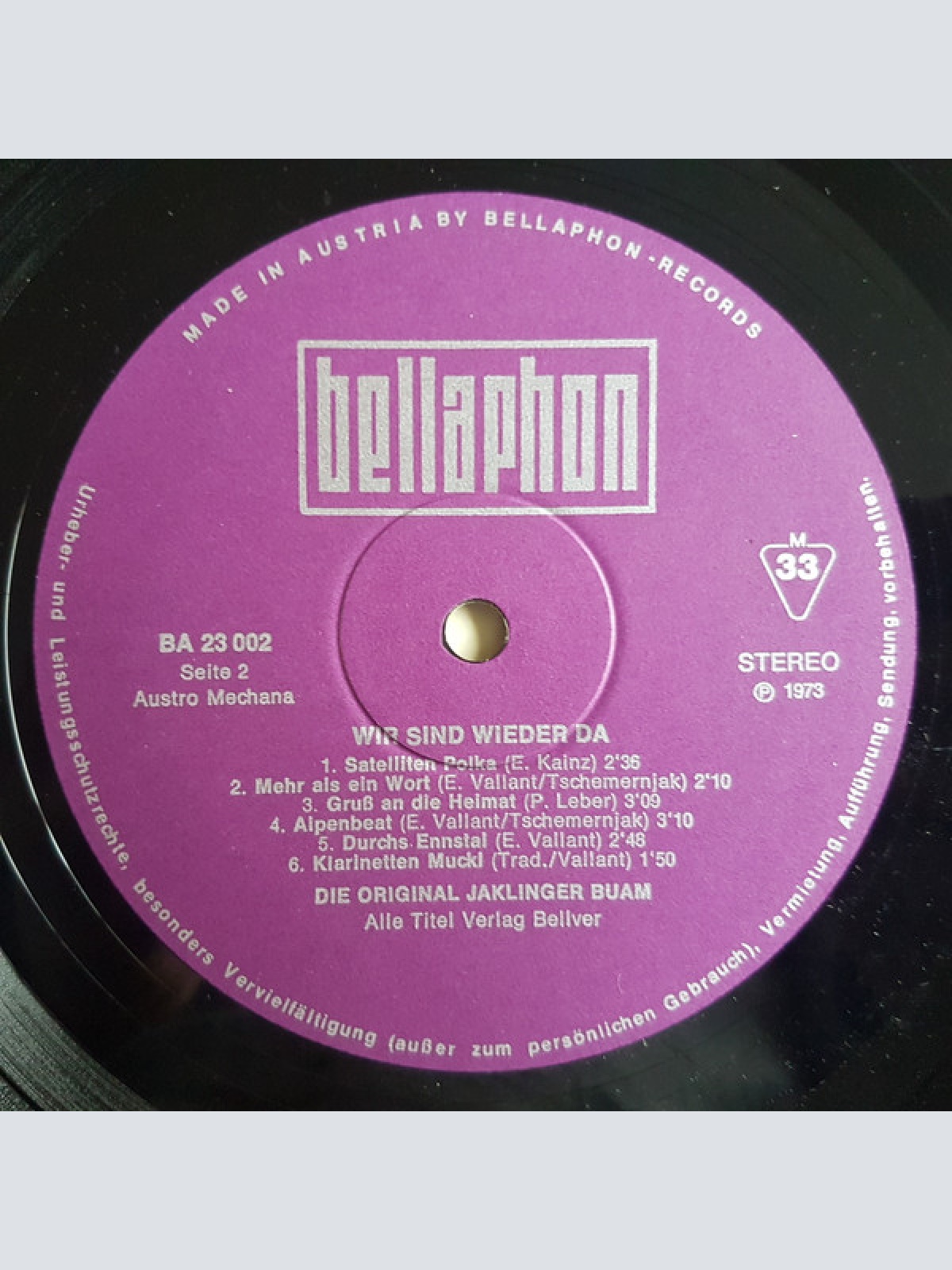 Vinyl / Die Original Jaklinger-Buam - Wir Sind Wieder Da