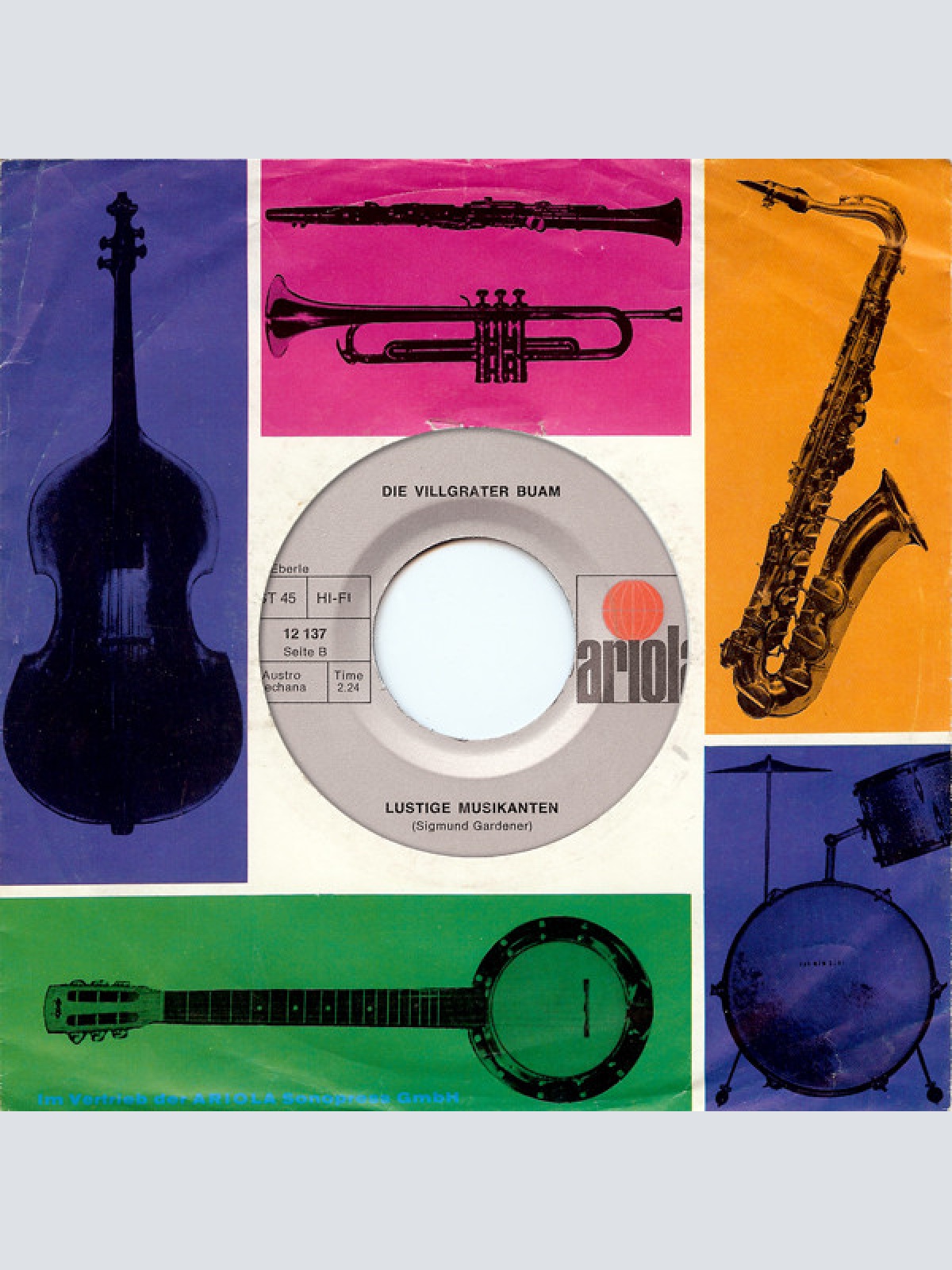 Vinyl / Die Villgrater Buam - Du Schönes Osttirol / Lustige Musikanten