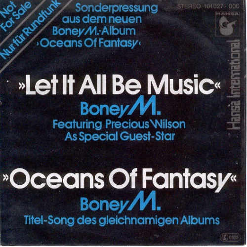 Vinyl / Boney M. Featuring Precious Wilson / Boney M. - Let It All Be Music / Oceans Of Fantasy