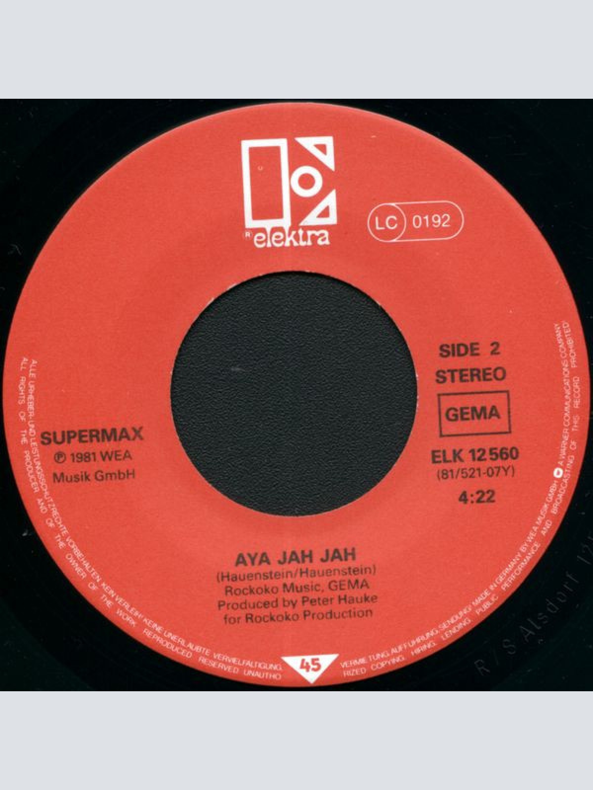 Vinyl / Supermax - Tonight