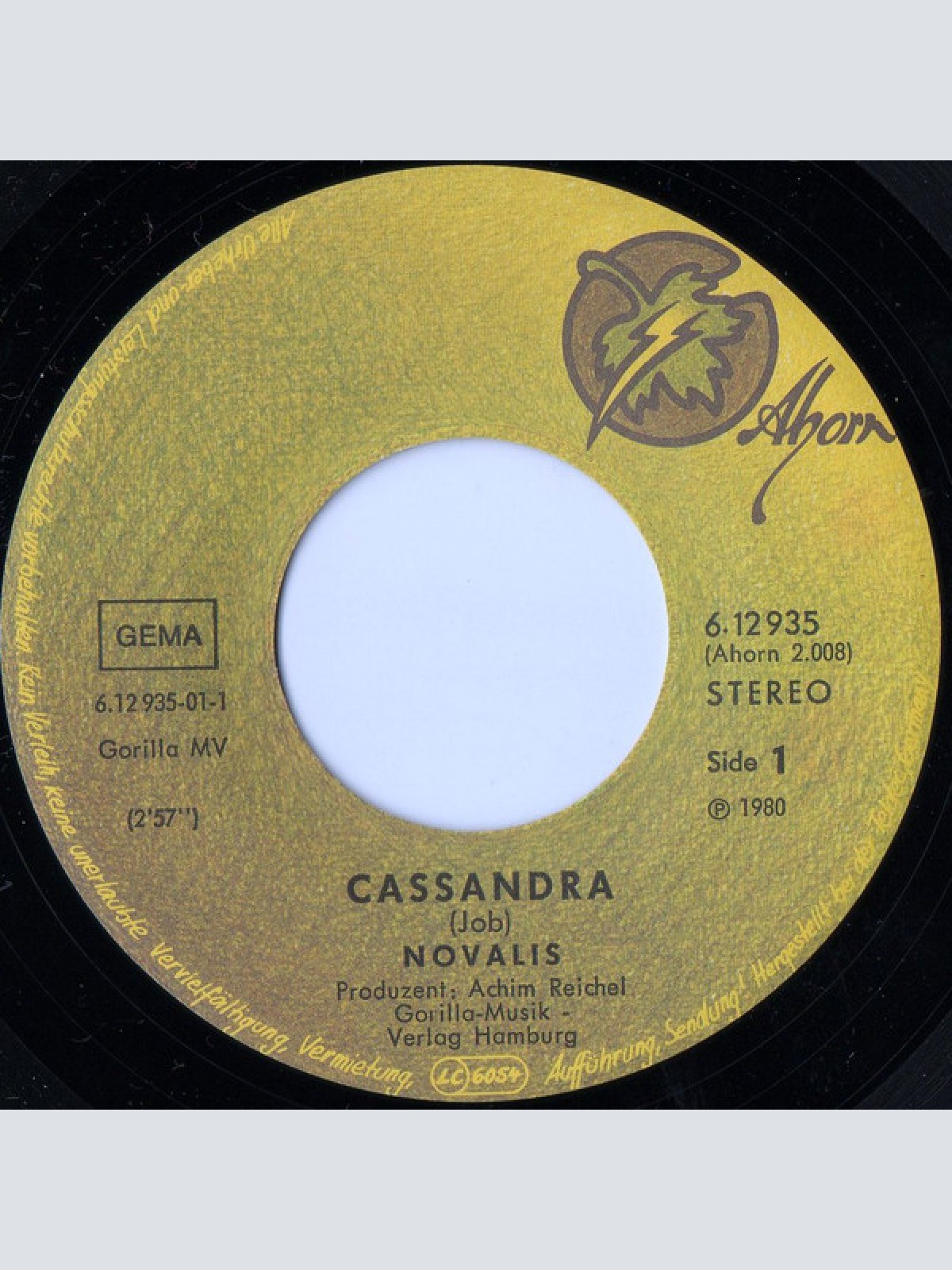 Vinyl / Novalis (3) - Cassandra / Magie Einer Nacht