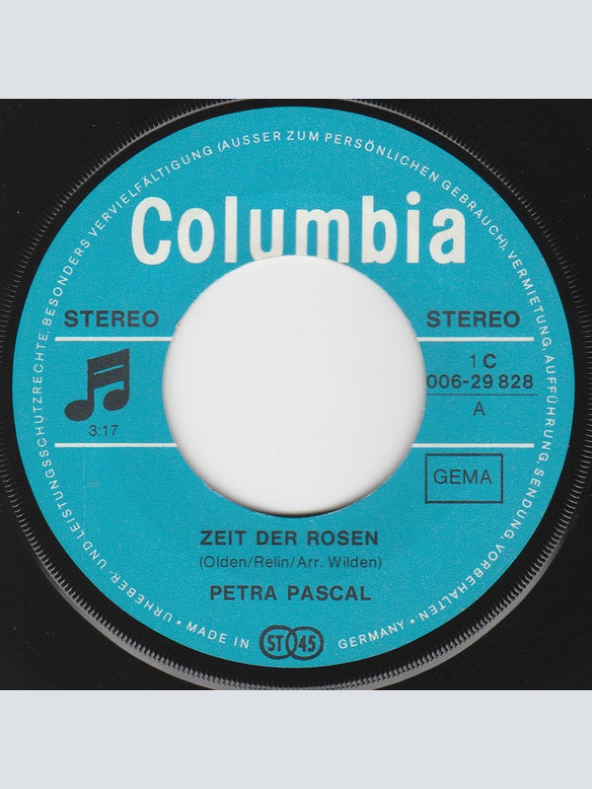 Vinyl / Petra Pascal - Zeit Der Rosen