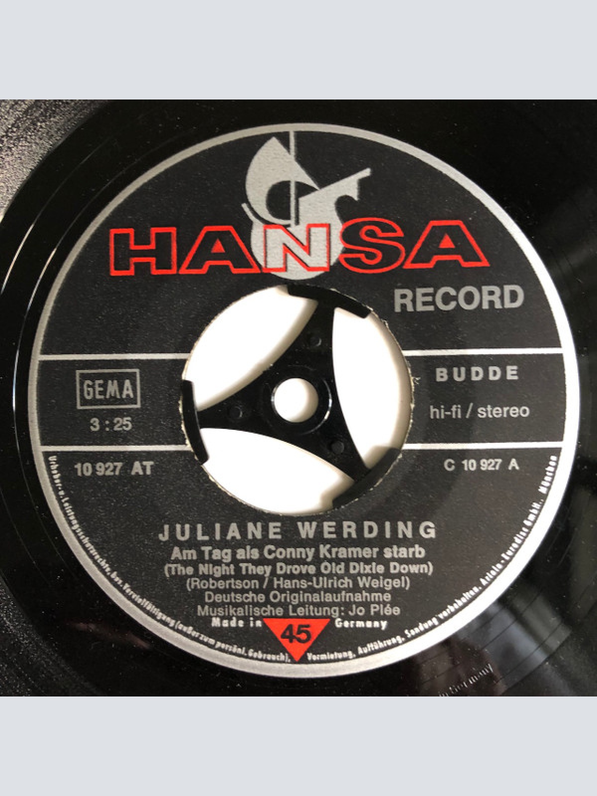 Vinyl / Juliane Werding - Am Tag, Als Conny Kramer Starb