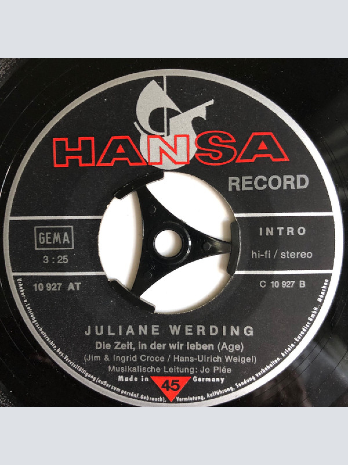 Vinyl / Juliane Werding - Am Tag, Als Conny Kramer Starb