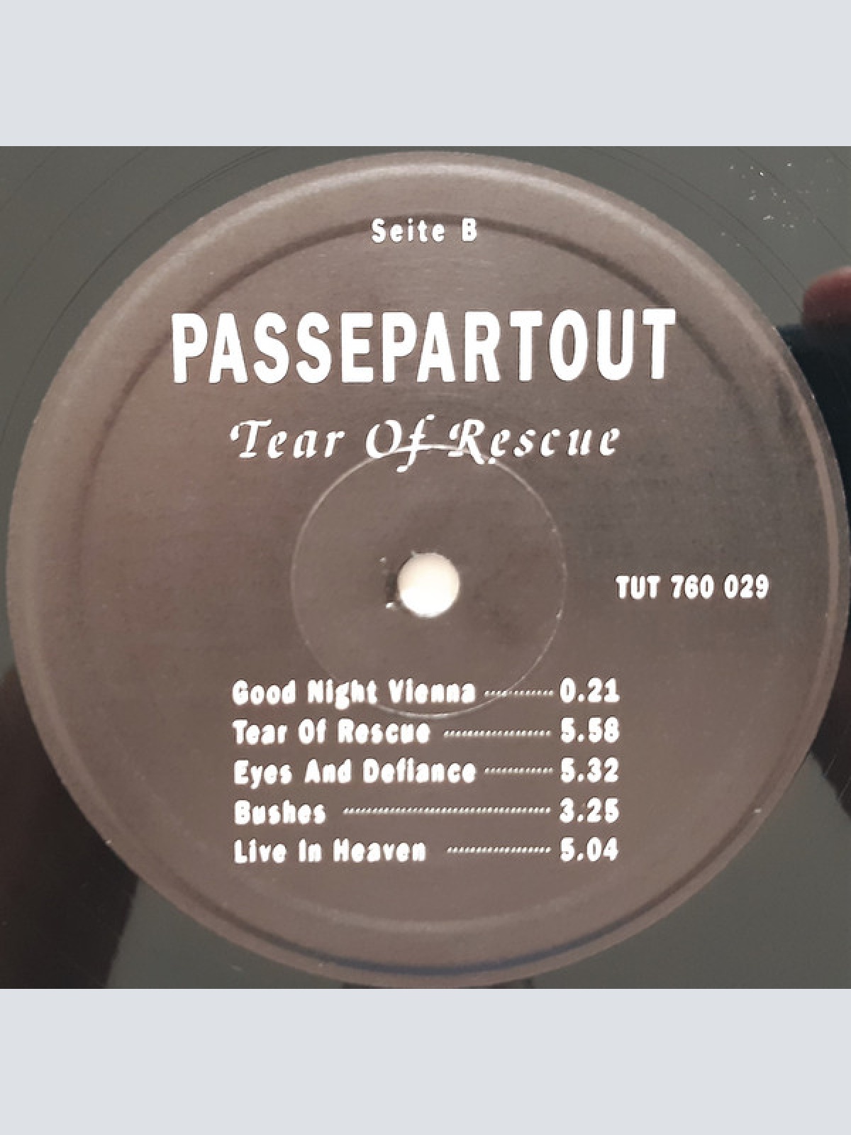 Vinyl / Passepartout - Tear Of Rescue