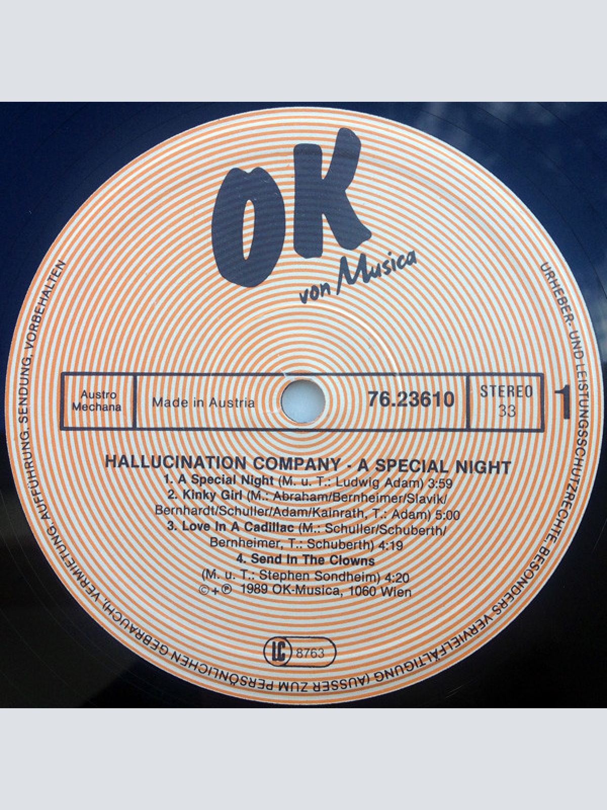 Vinyl / Hallucination Company - A Special Night ! Live