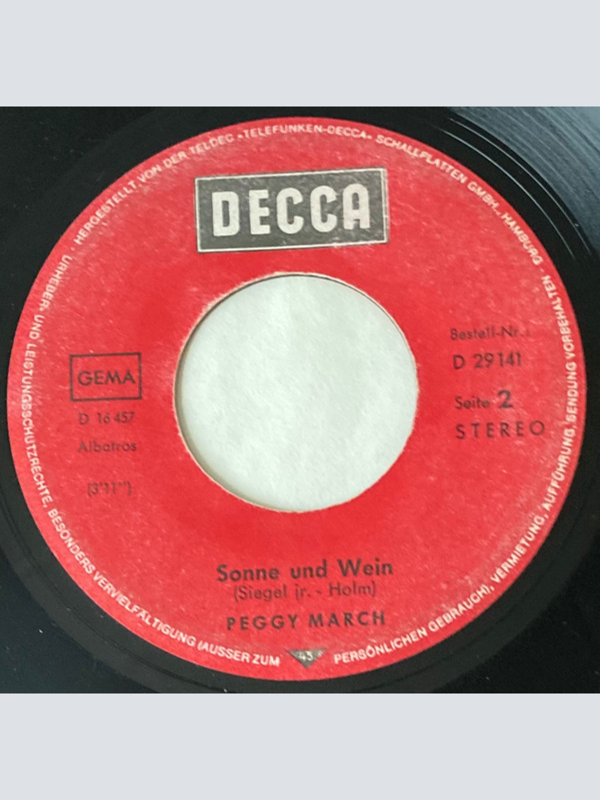 Vinyl / Peggy March - Ich Weiß Ich Verlieb Mich Noch Heute In Dich