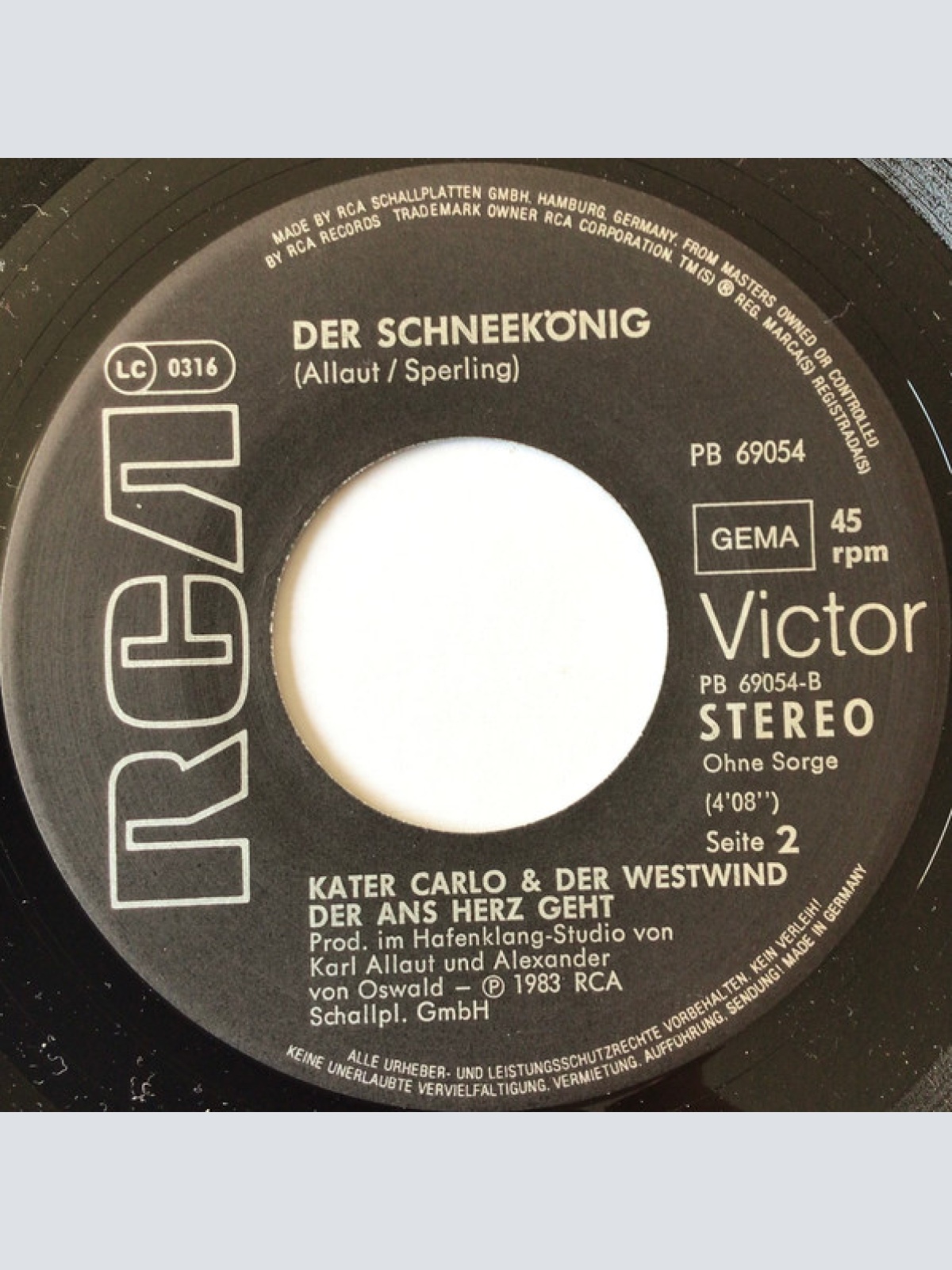 Vinyl / Kater Carlo & Der Westwind Der Ans Herz Geht* - Wir Leg'n Die Eier