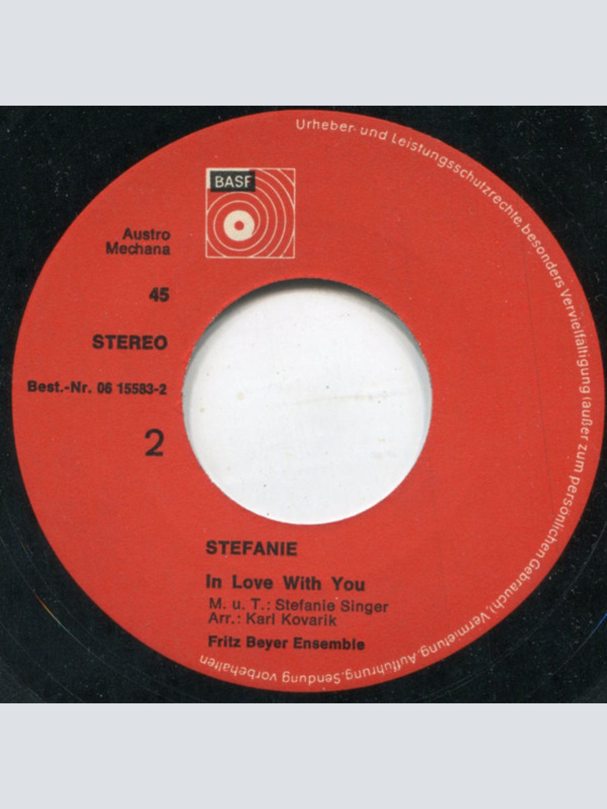 Vinyl / Stefanie* - I'm Falling In Love Again / In Love With You