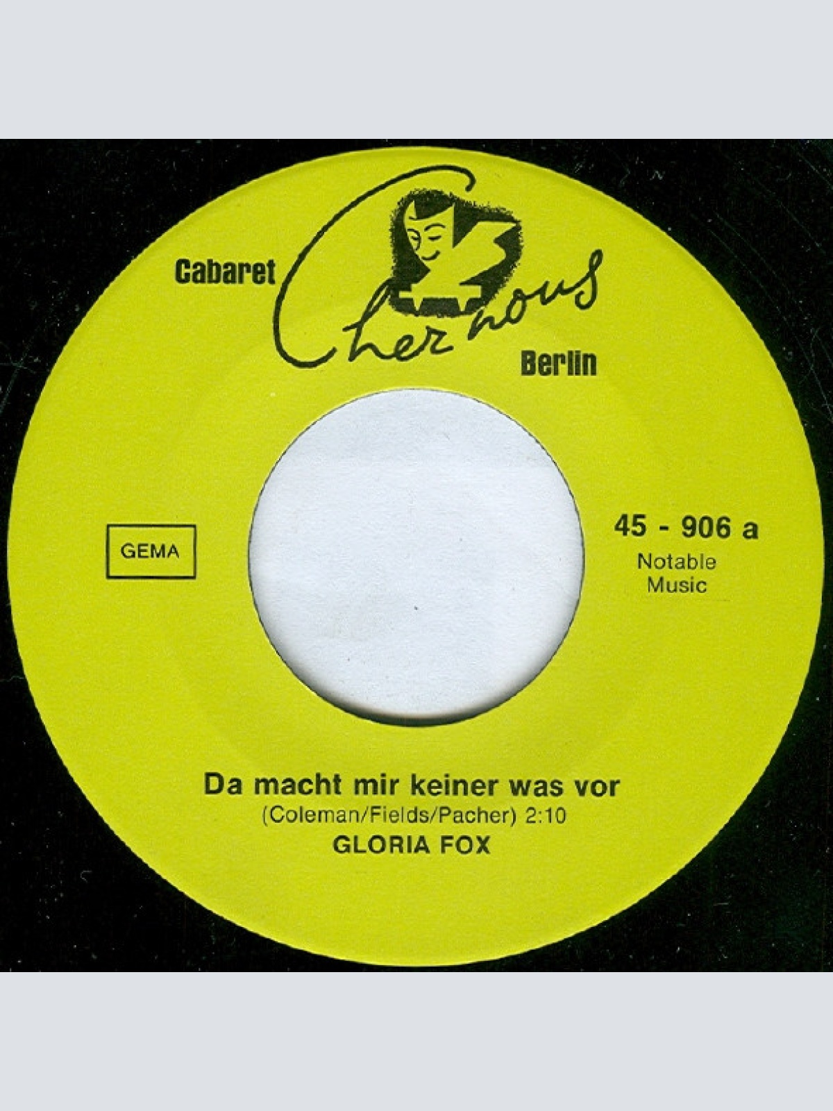 Vinyl / Gloria Fox - Denn Es Ist Wunderbar