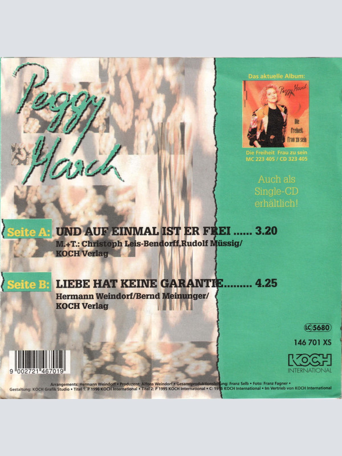 Vinyl / Peggy March - Und Auf Einmal Ist Er Frei