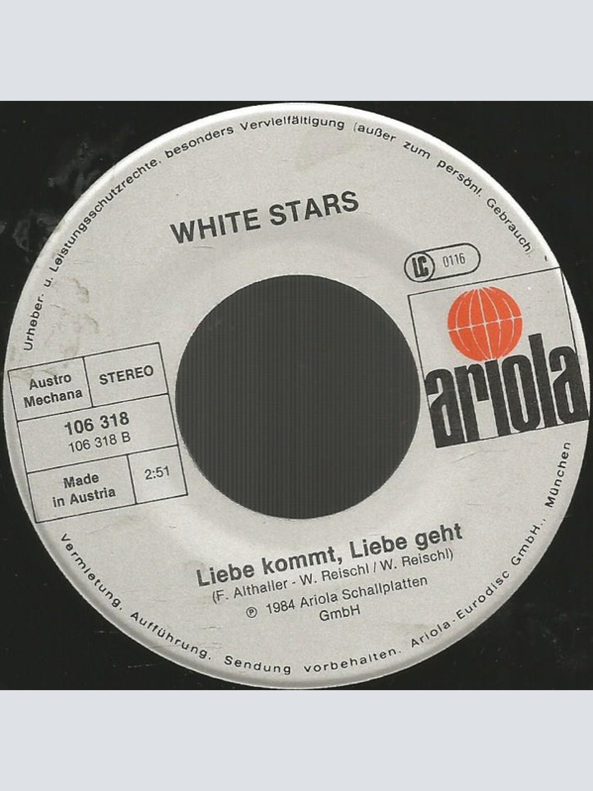 Vinyl / White Stars - Die Nummer Eins In Meinem Leben