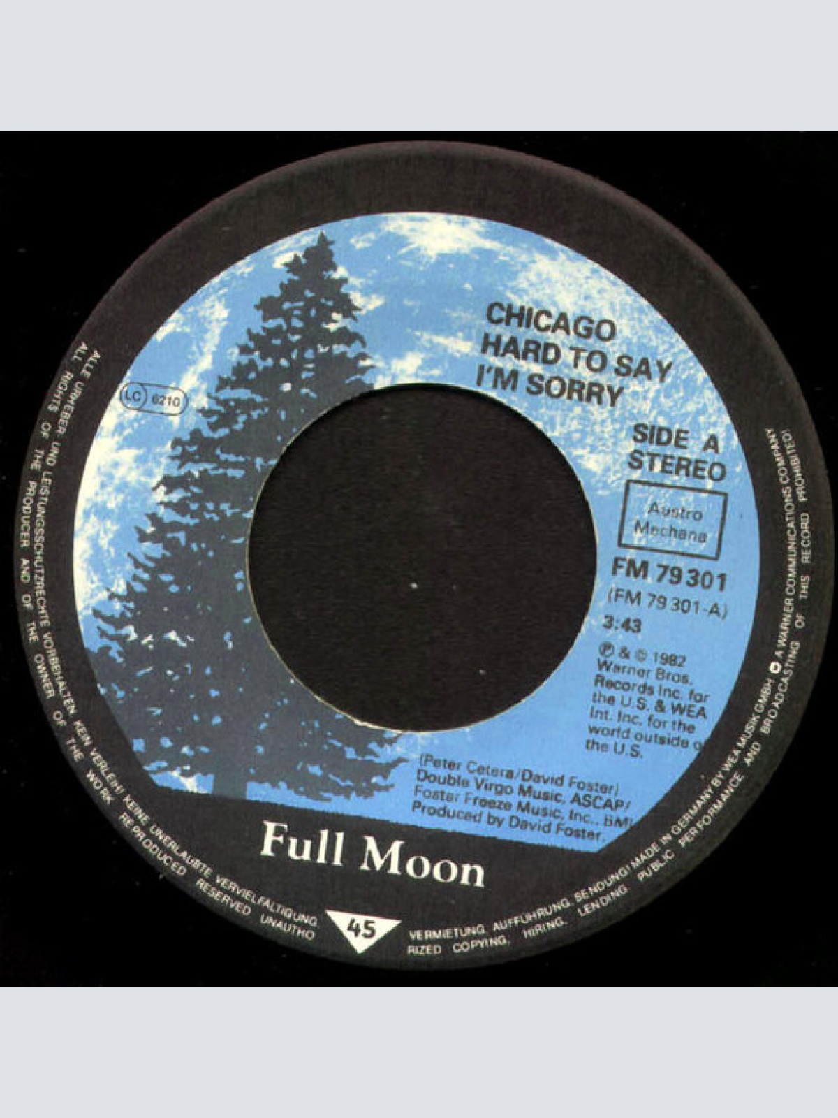 Vinyl / Chicago (2) - Hard To Say I'm Sorry