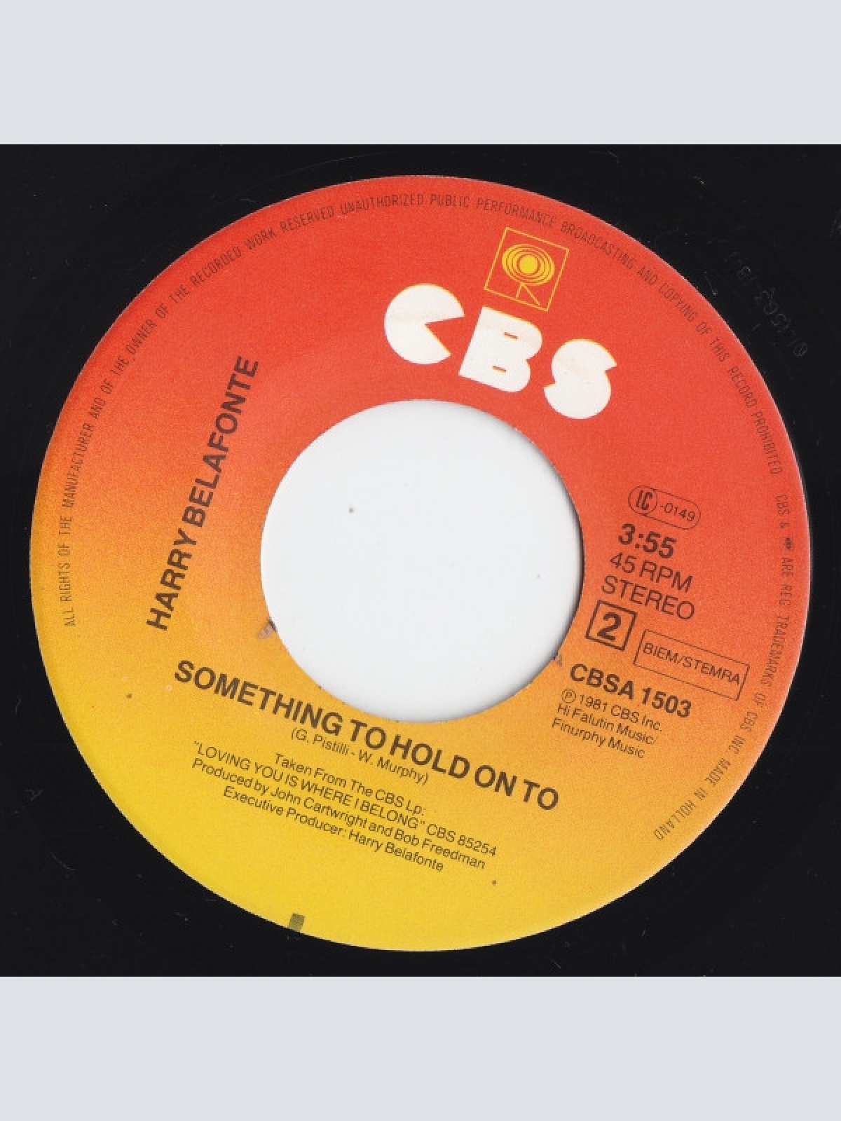 Vinyl / Harry Belafonte - Forever Young / Something To Hold On To