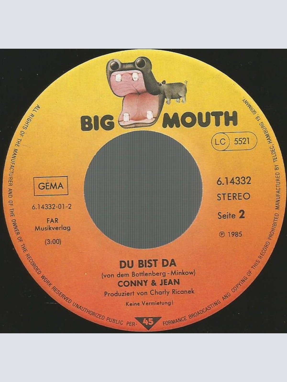 Vinyl / Conny & Jean - Zum Frühstück Liebe Mit Kaffee