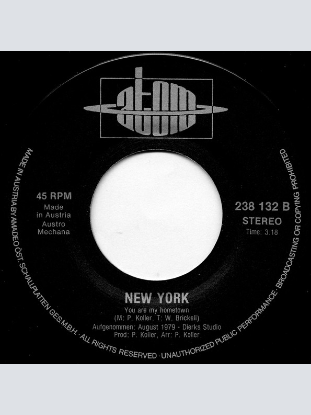 Vinyl / Pippa Armstrong - The Big Apple