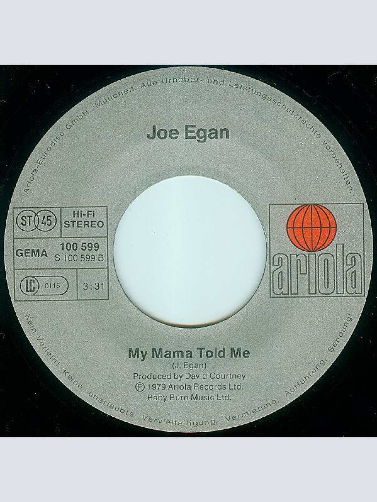 Vinyl / Joe Egan - Back On The Road