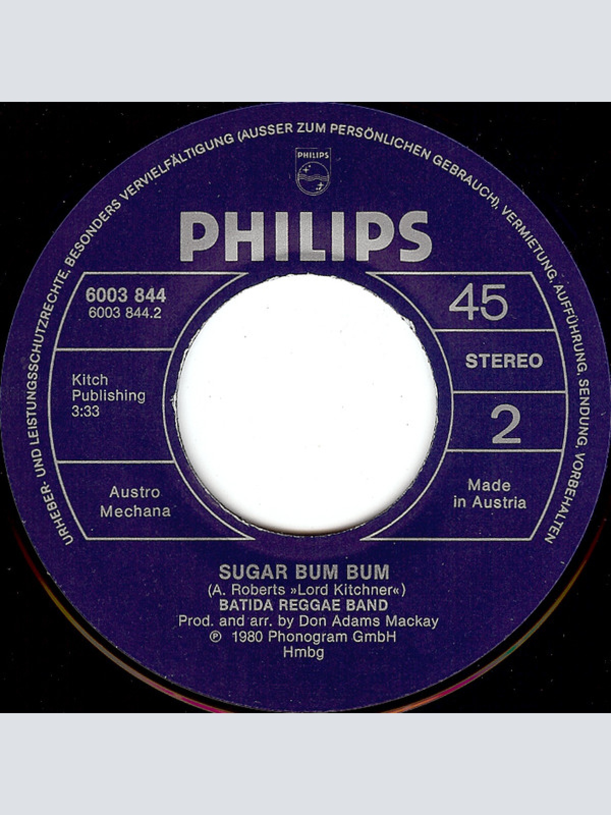 Vinyl / Batida Reggae Band - Sweet Sensation