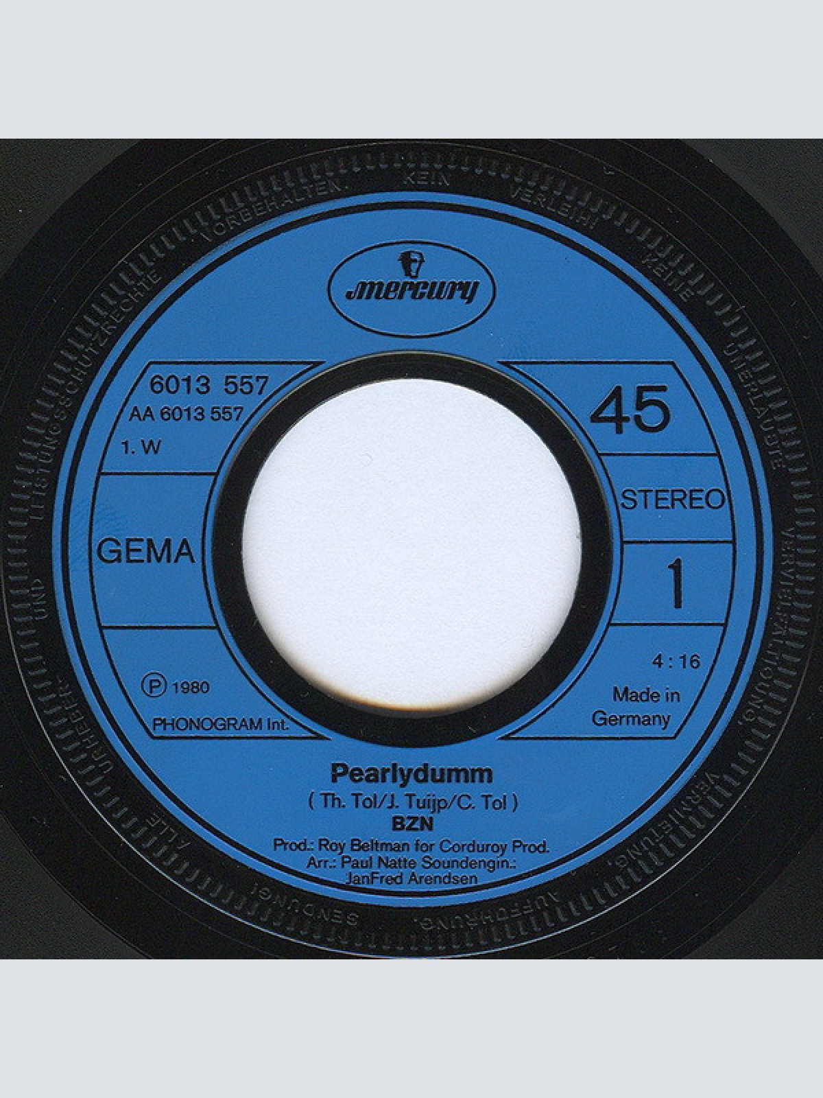 Vinyl / BZN - Pearlydumm