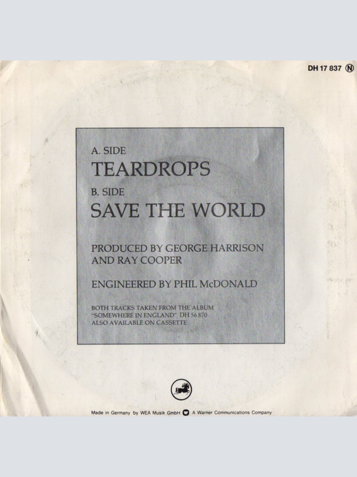 Vinyl / George Harrison - Teardrops