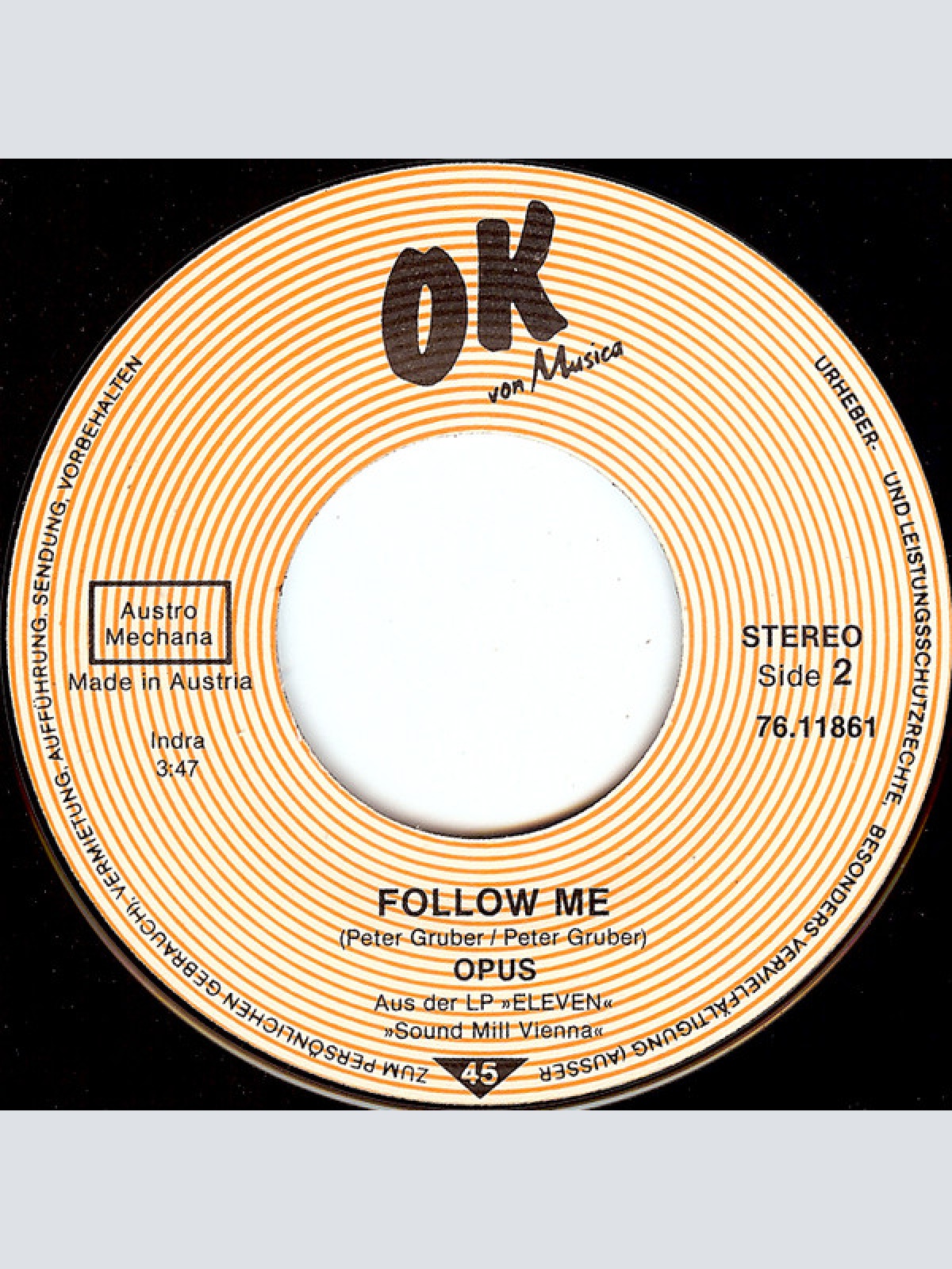 Vinyl / Opus - Best Thing / Follow Me