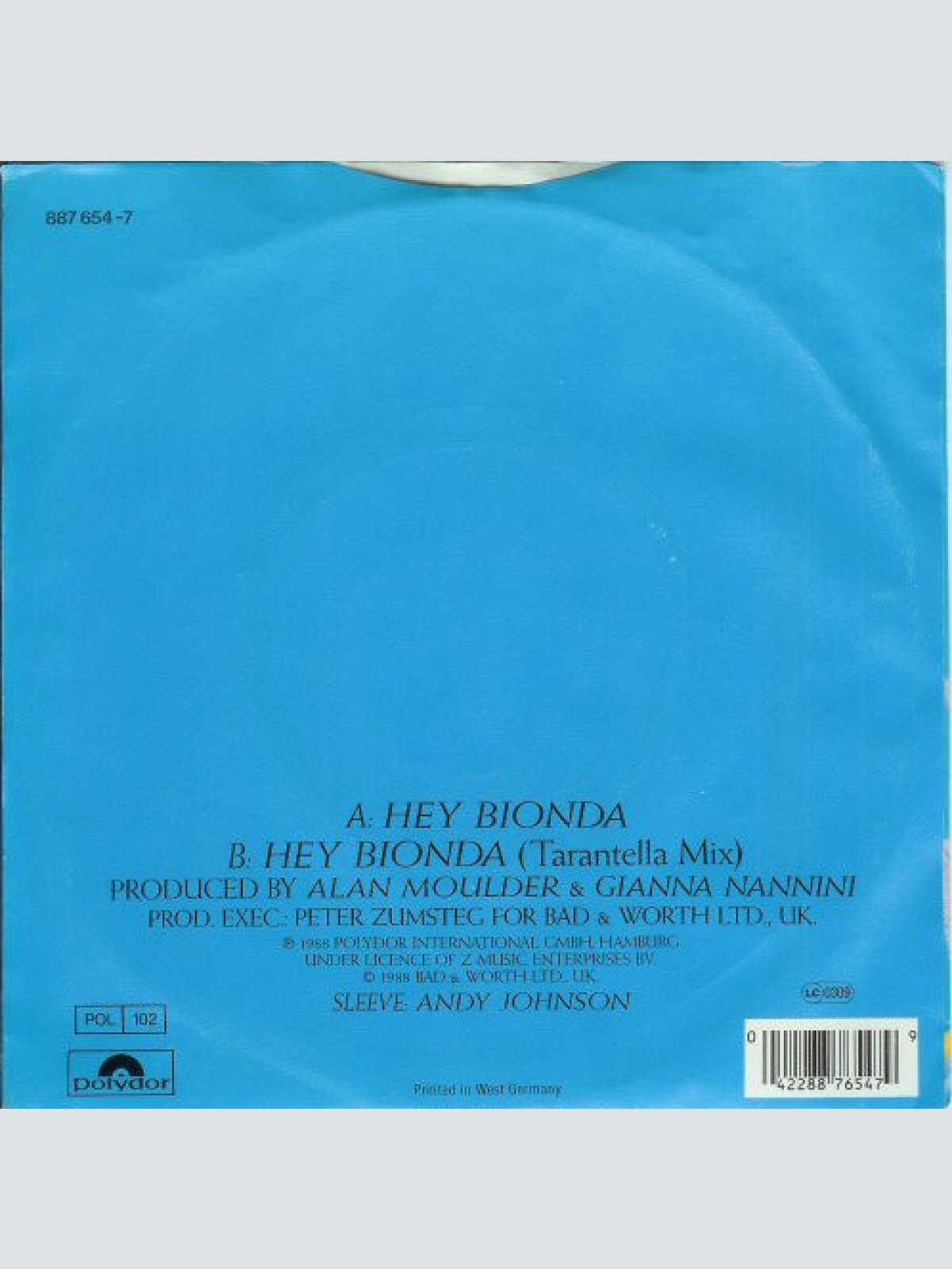 Vinyl / Gianna Nannini - Hey Bionda