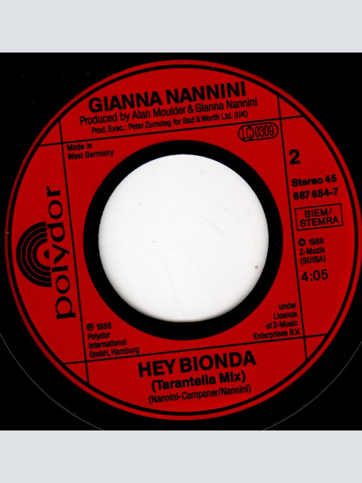 Vinyl / Gianna Nannini - Hey Bionda