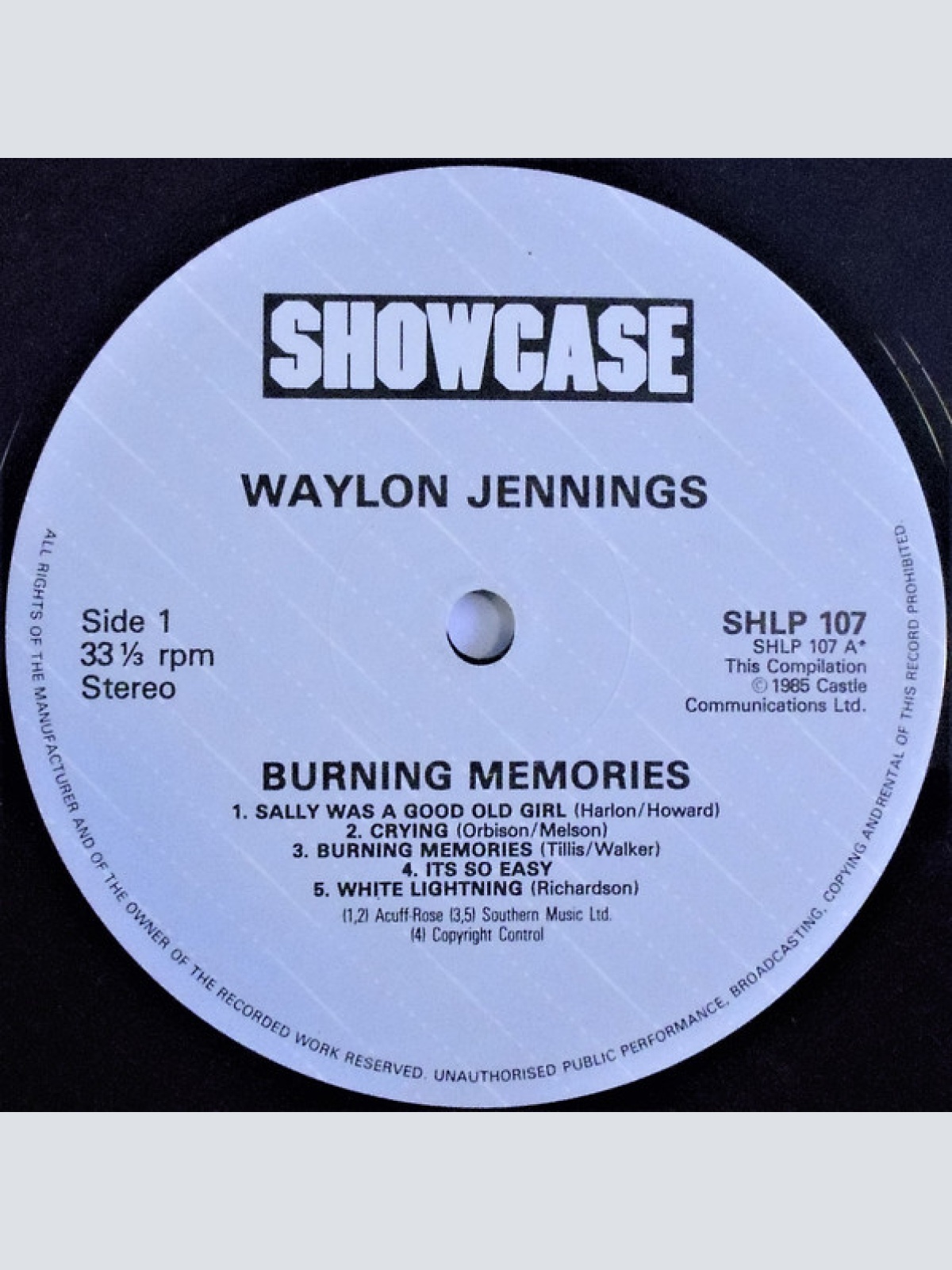Vinyl / Waylon Jennings - Burning Memories