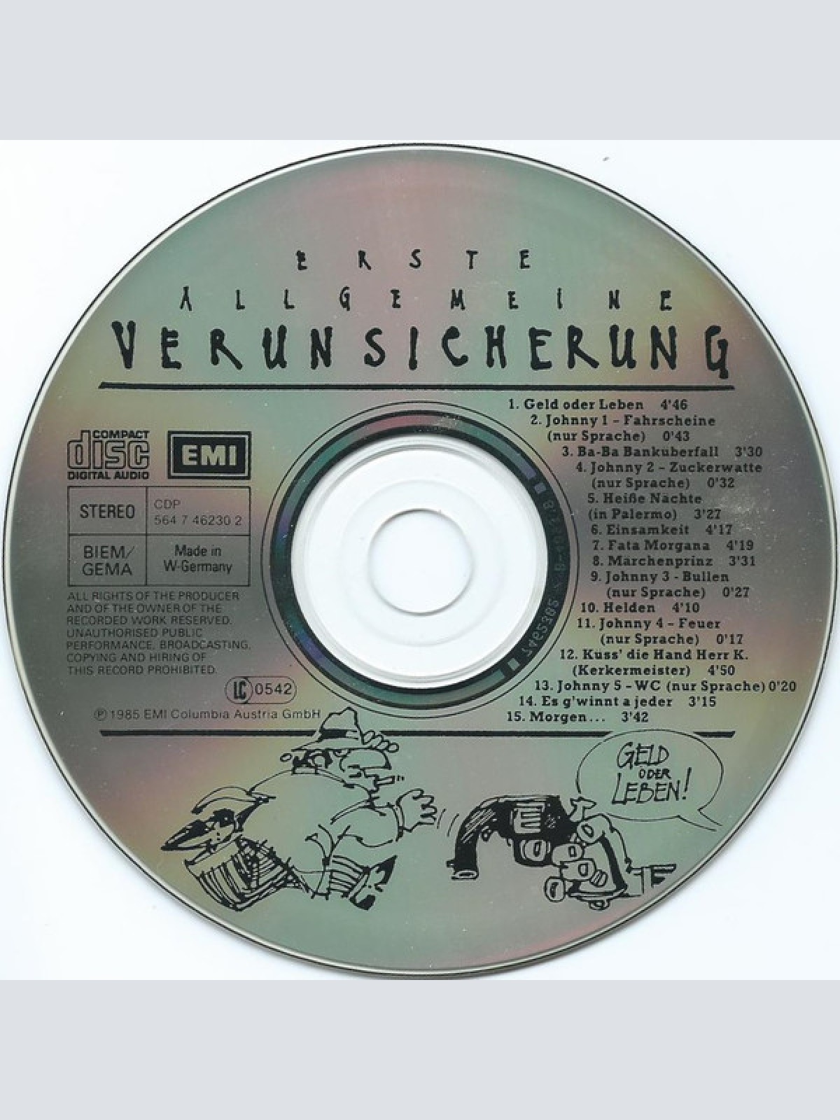 CD / Erste Allgemeine Verunsicherung* - Geld Oder Leben!