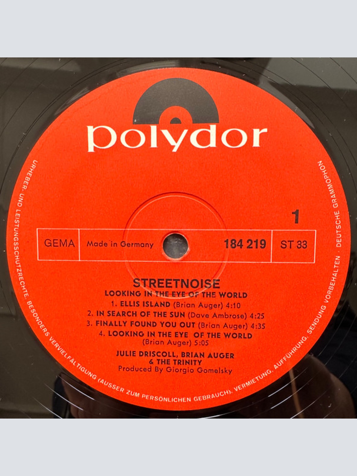 Vinyl / Julie Driscoll, Brian Auger & The Trinity - Streetnoise