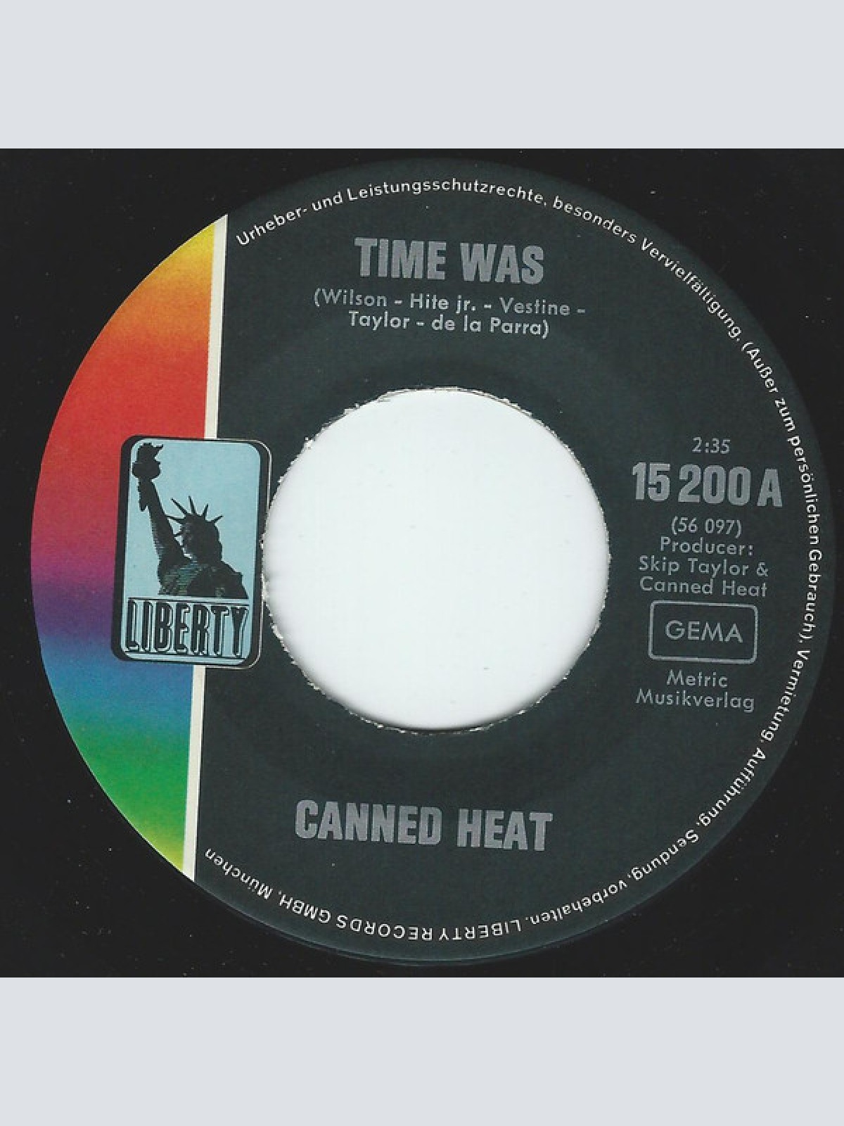 Vinyl / Canned Heat - Time Was