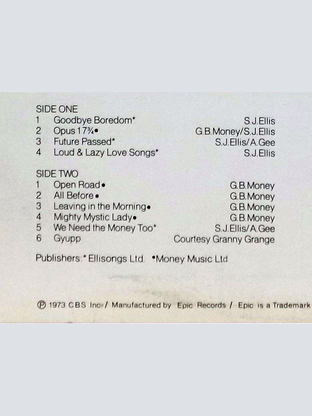 Vinyl / Ellis (6) - Why Not?