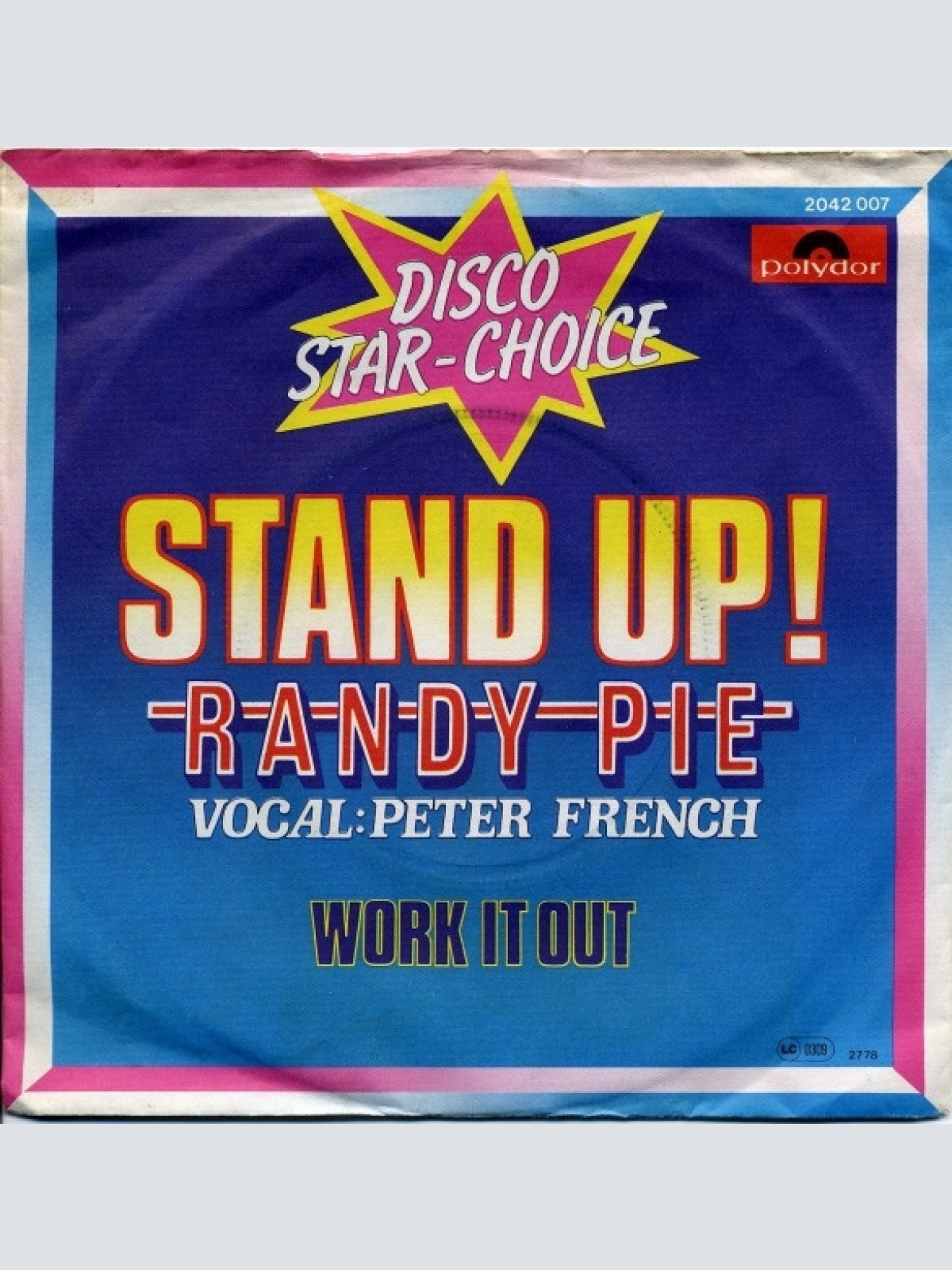 Vinyl / Randy Pie Vocal: Peter French - Stand Up!