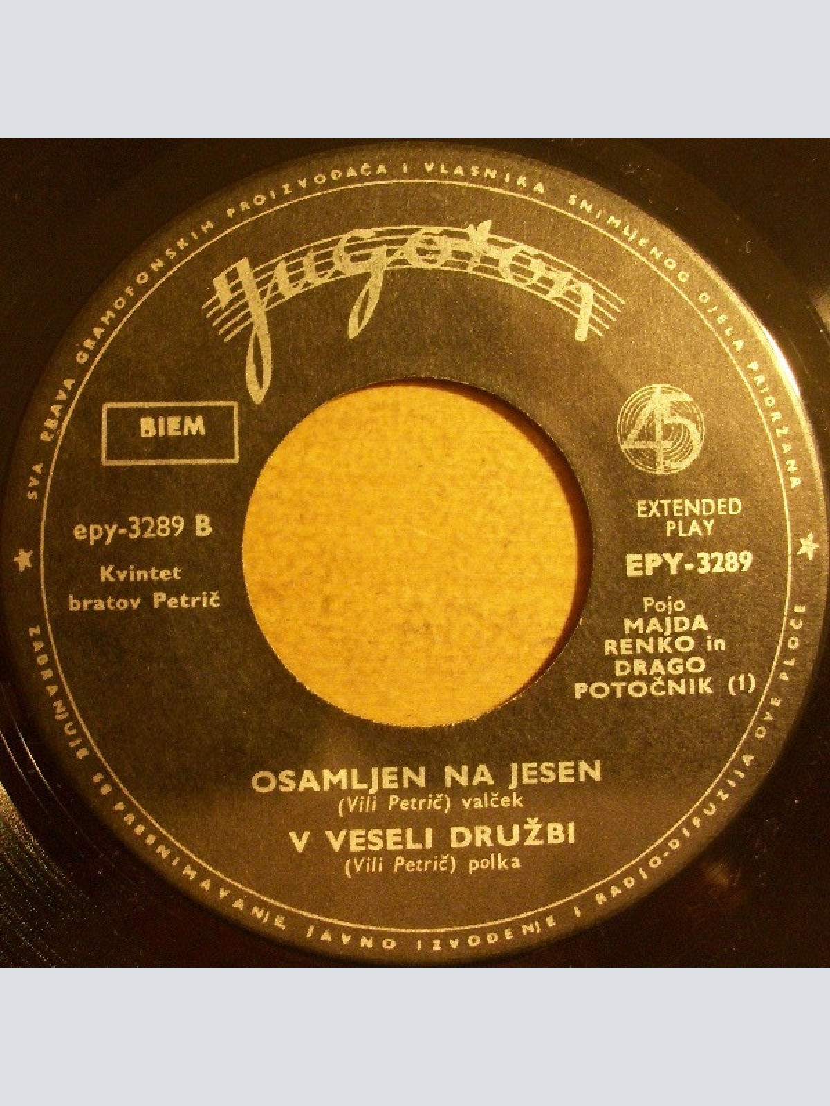 Vinyl / Kvintet Bratov Petrič* - Maja Vse Cveti