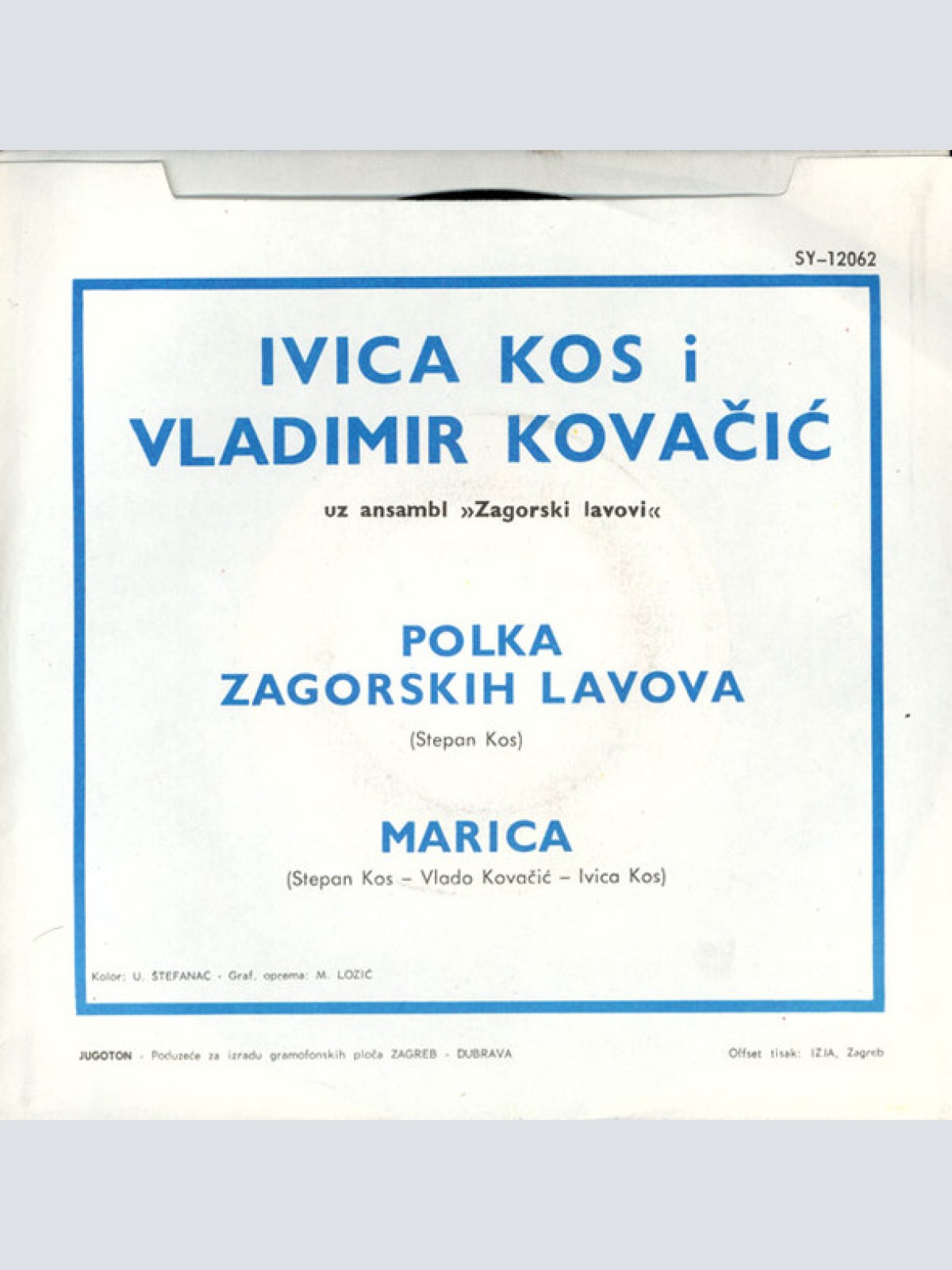 Vinyl / Zagorski Lavovi - Polka Zagorskih Lavova / Marica