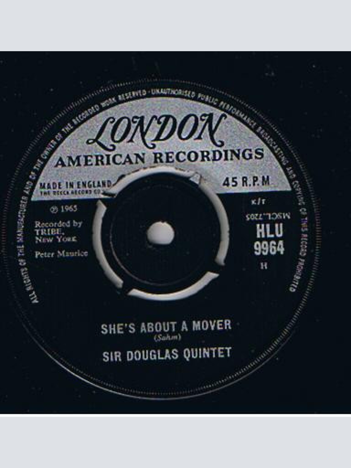 Vinyl / Sir Douglas Quintet - She's About A Mover