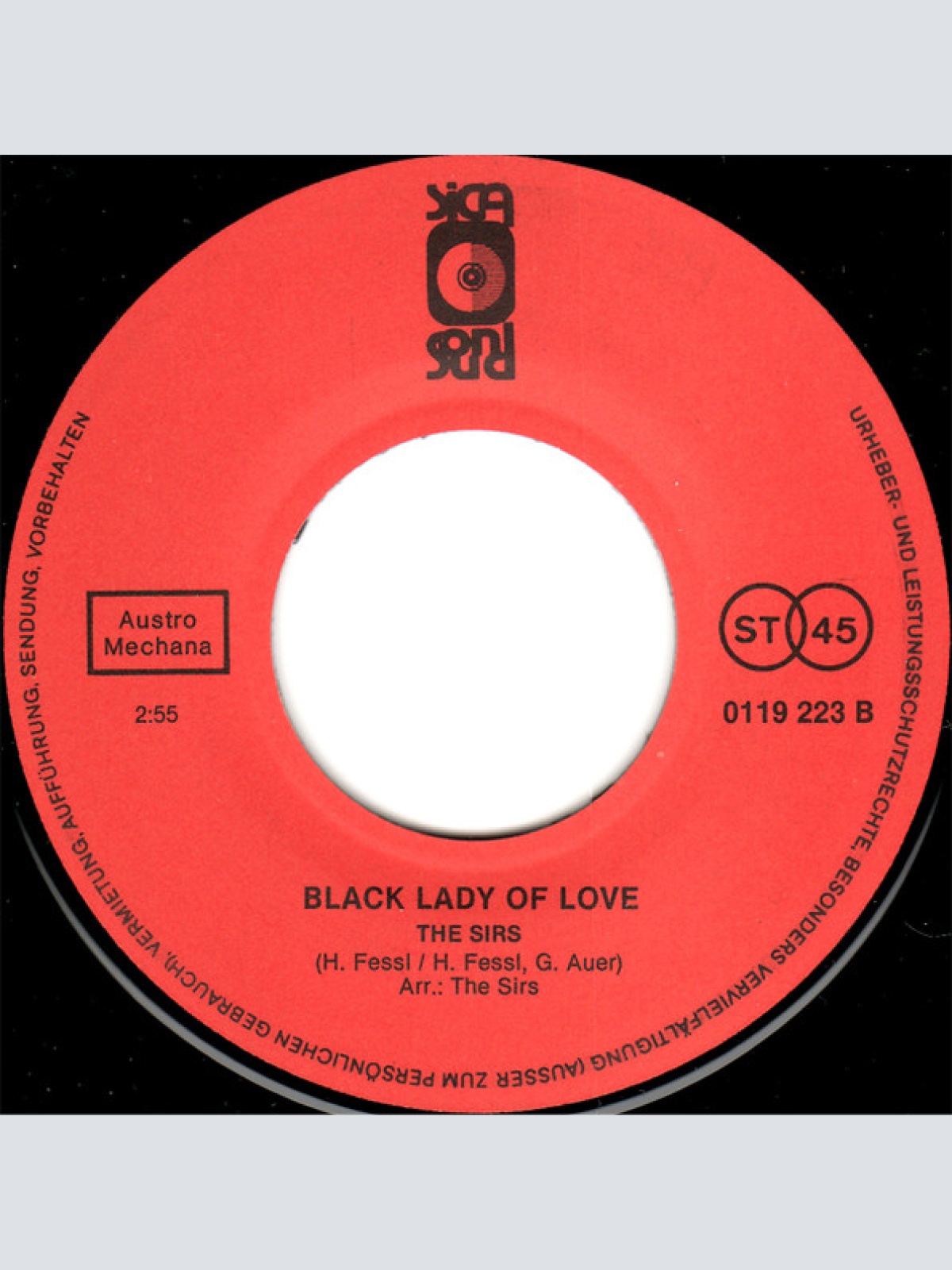 Vinyl / The Sirs (4) - Casanova / Black Lady Of Love