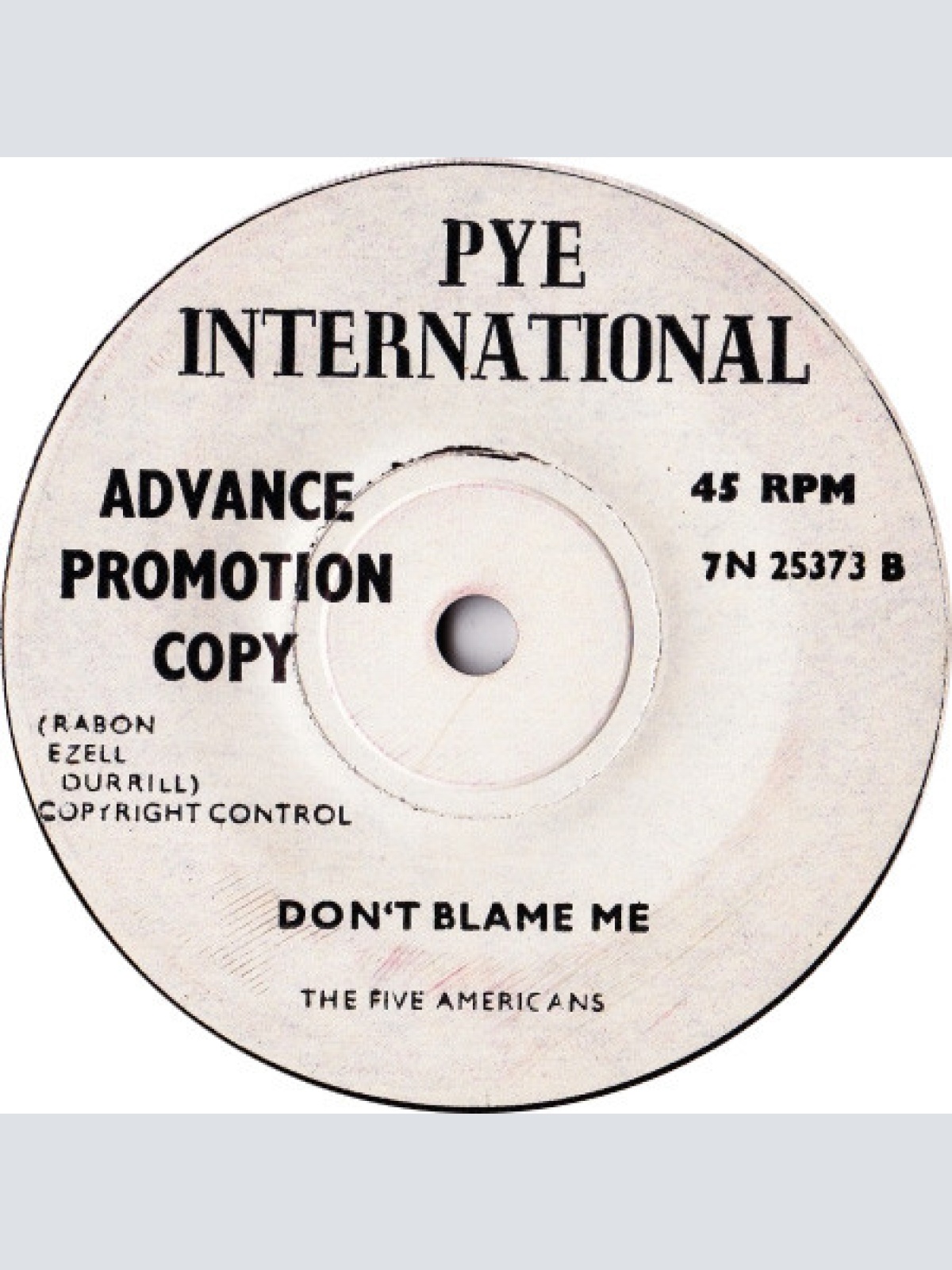 Vinyl / The Five Americans - Evol - Not Love