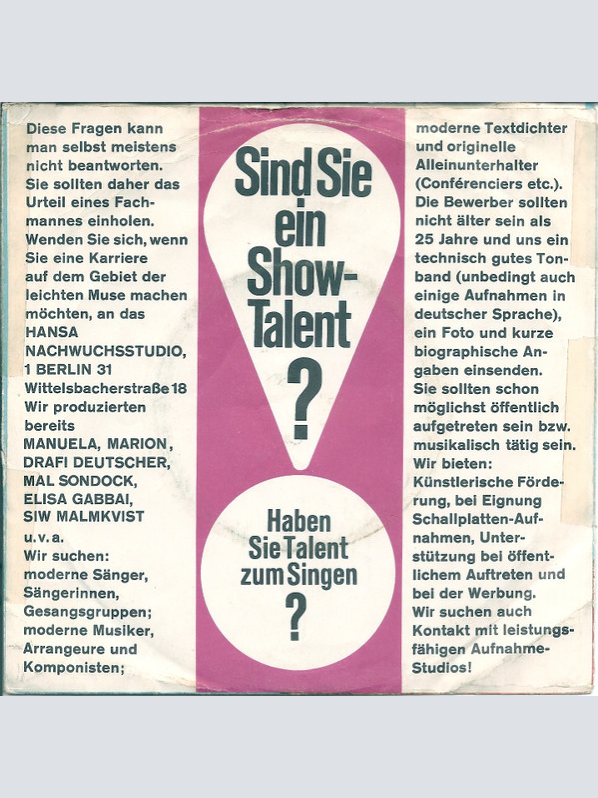 Vinyl / Elisa Gabbai - Vorbei Sind Die Tränen