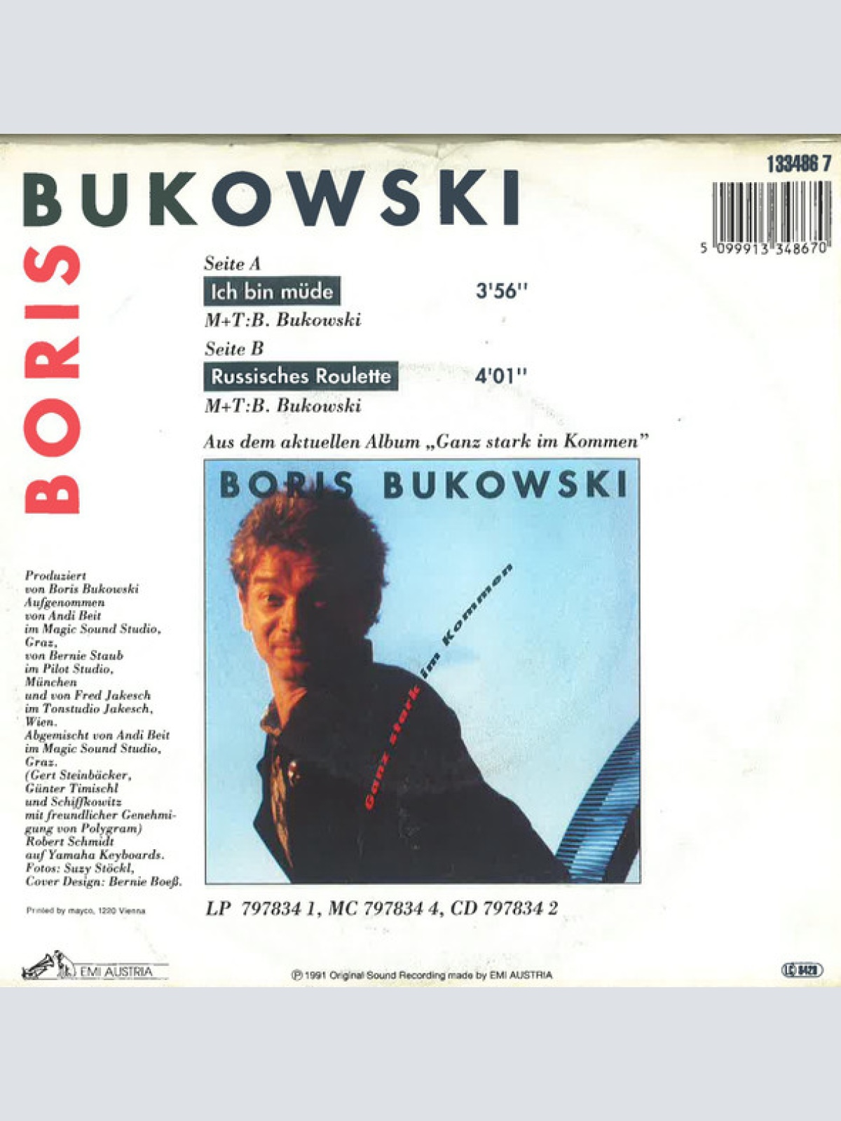 Vinyl / Boris Bukowski - Ich Bin Müde