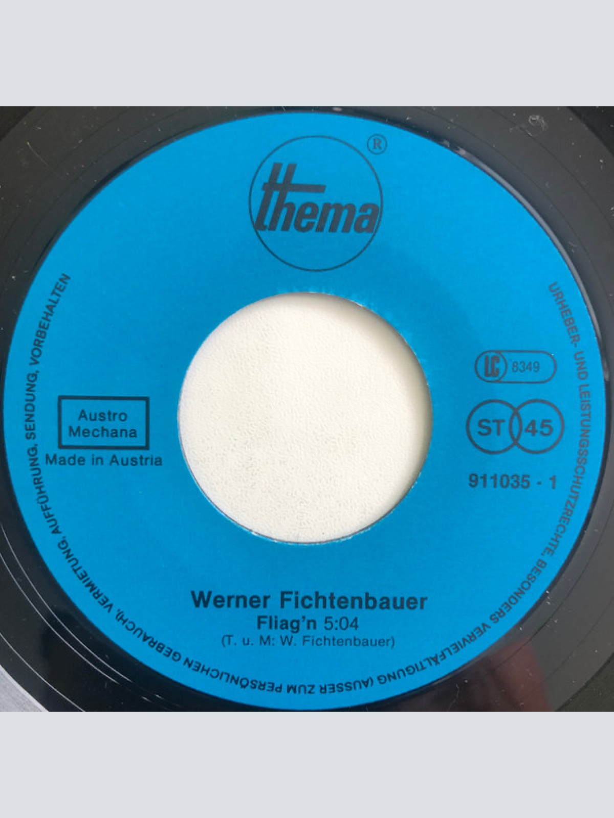 Vinyl / Werner Fichtenbauer - Fliag'n