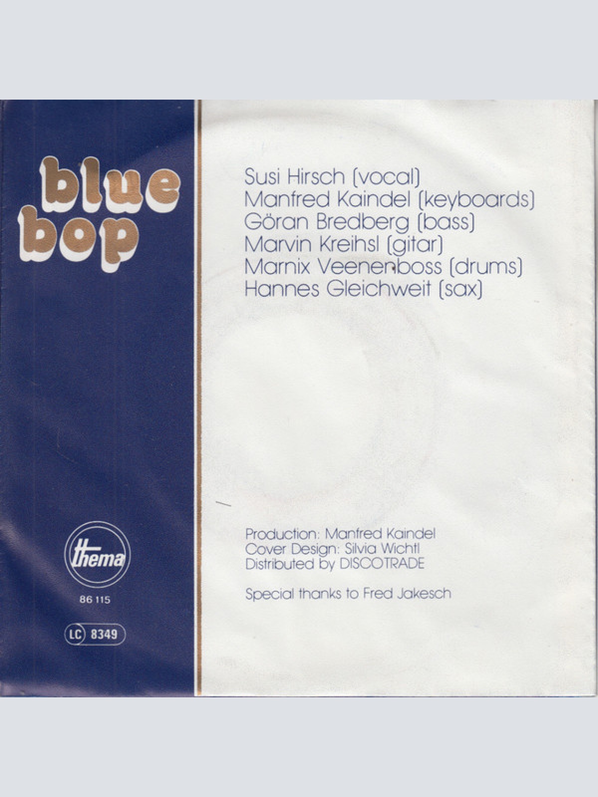 Vinyl / Blue Bop (2) - My Life / You And Me