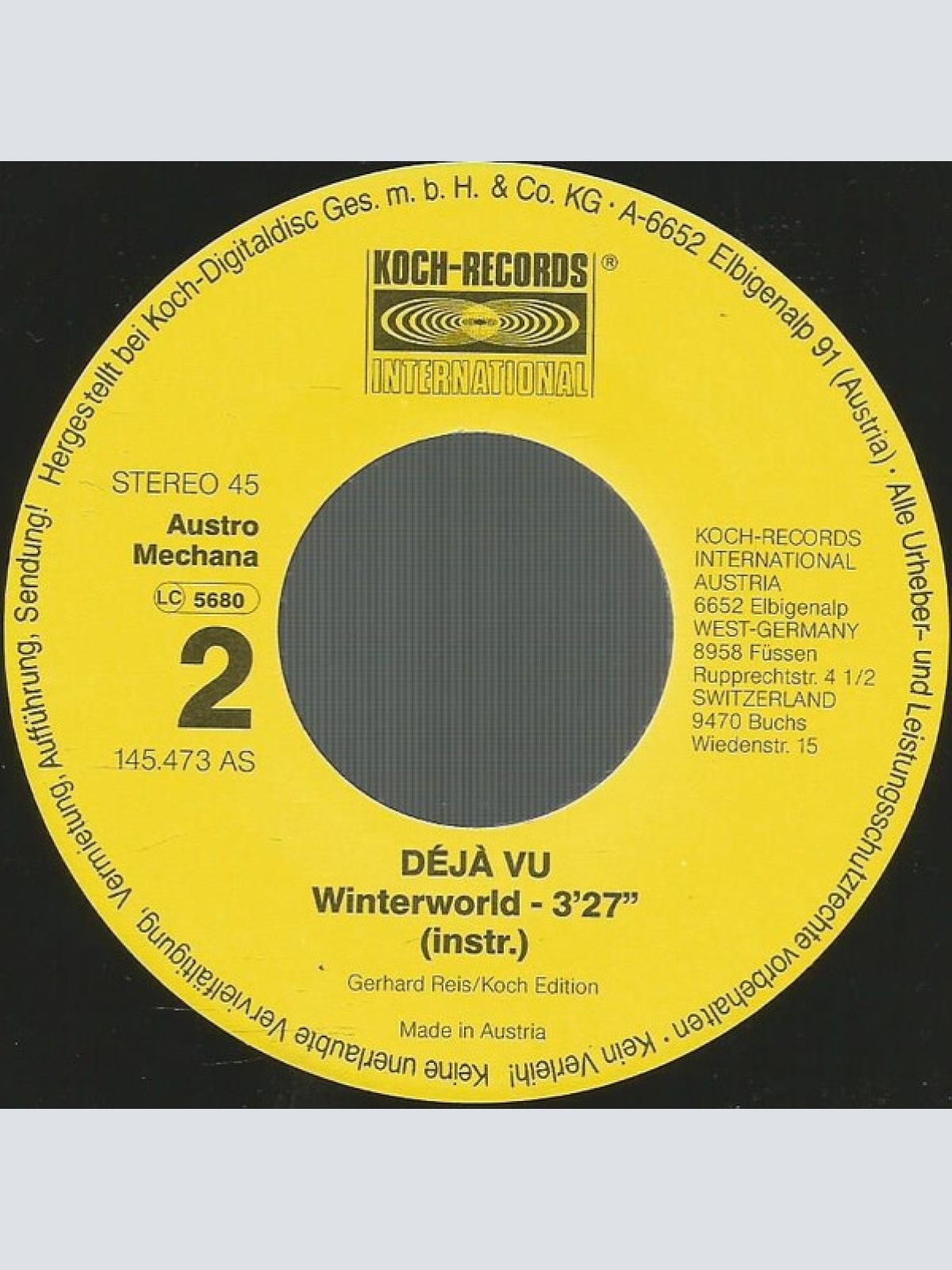 Vinyl / Déjà Vu (5) - Joy To The World (Christmas Mix)