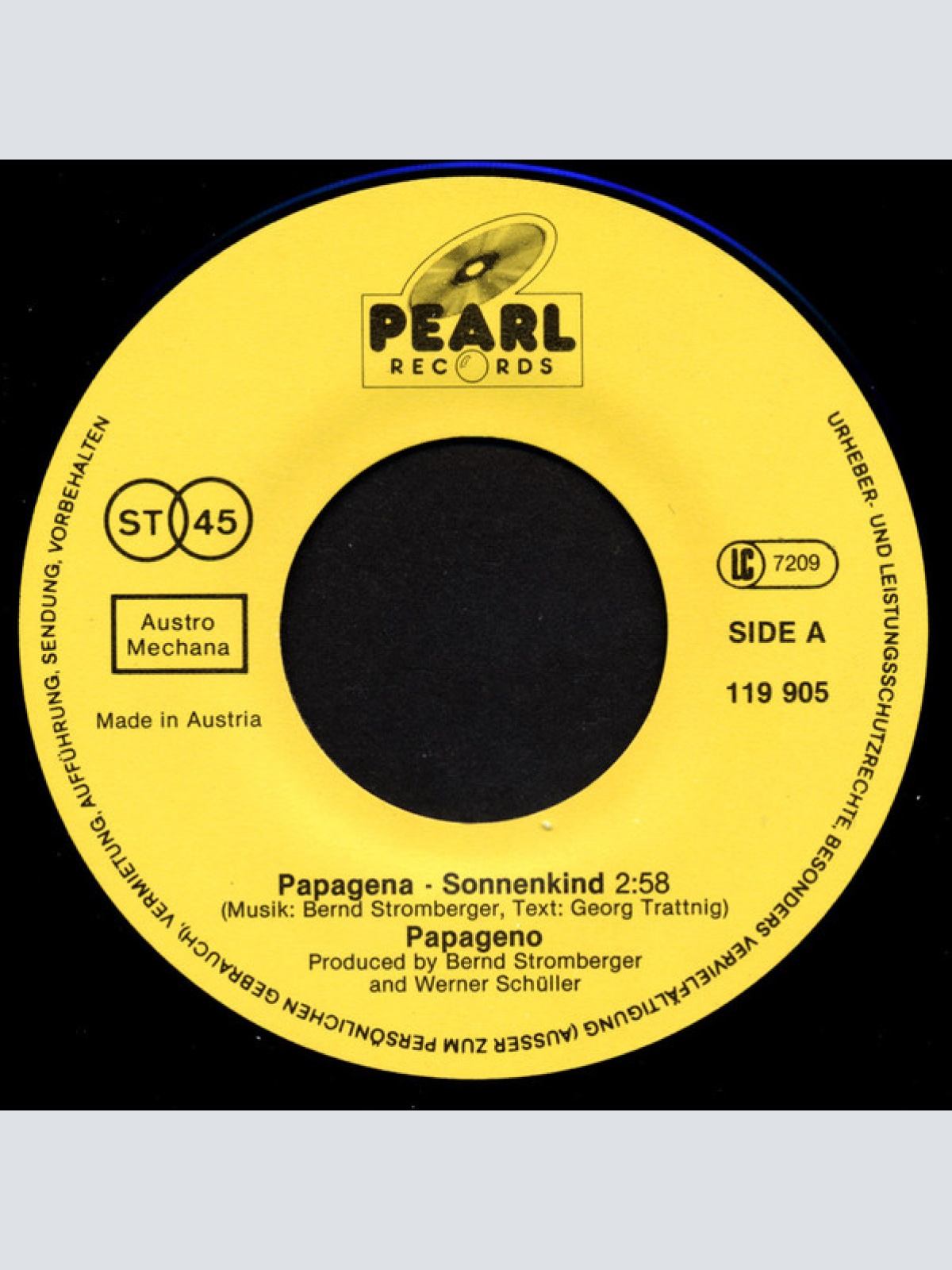 Vinyl / Papageno (2) - Papagena - Sonnenkind