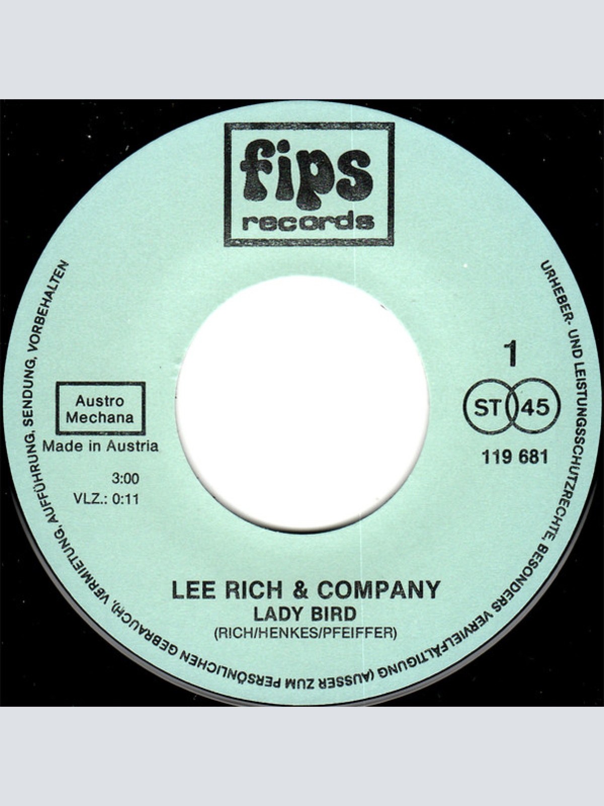 Vinyl / Lee Rich & Company - Lady Bird